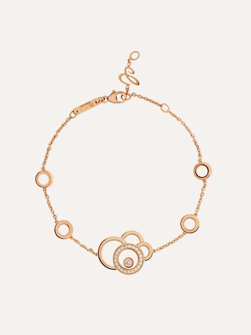 Chopard Happy Dreams 18-karat Rose Gold Diamond Bracelet