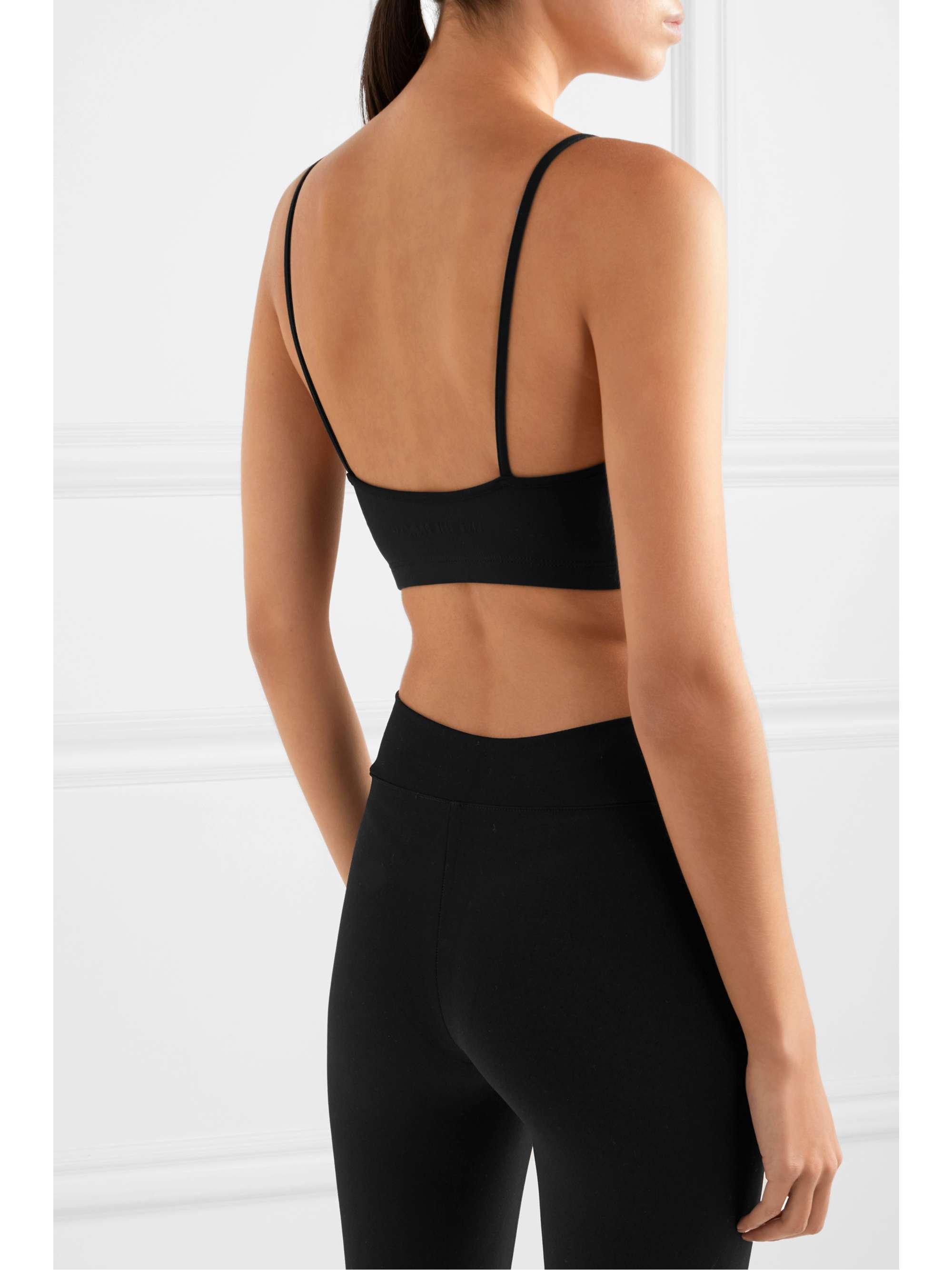 LIVE THE PROCESS Corset stretch-Supplex sports bra