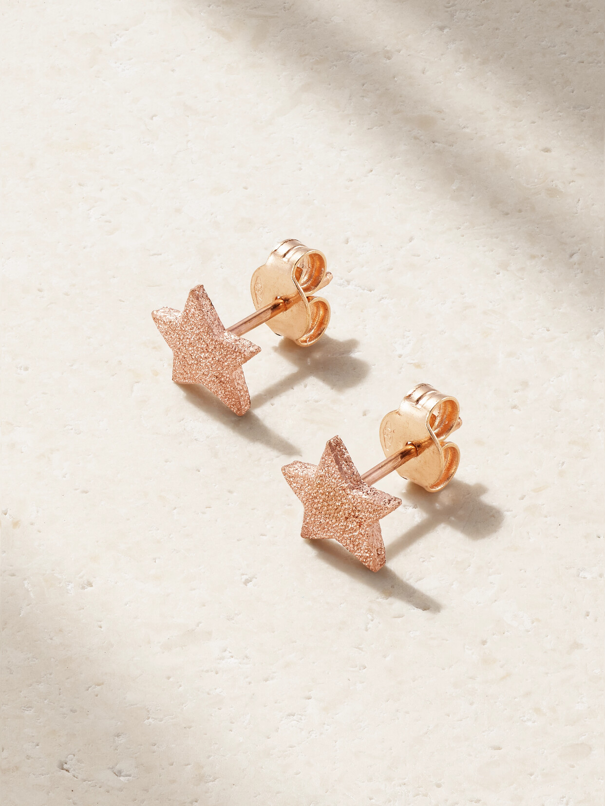 Carolina Bucci Superstellar 18-karat Rose Gold Earrings In Pink