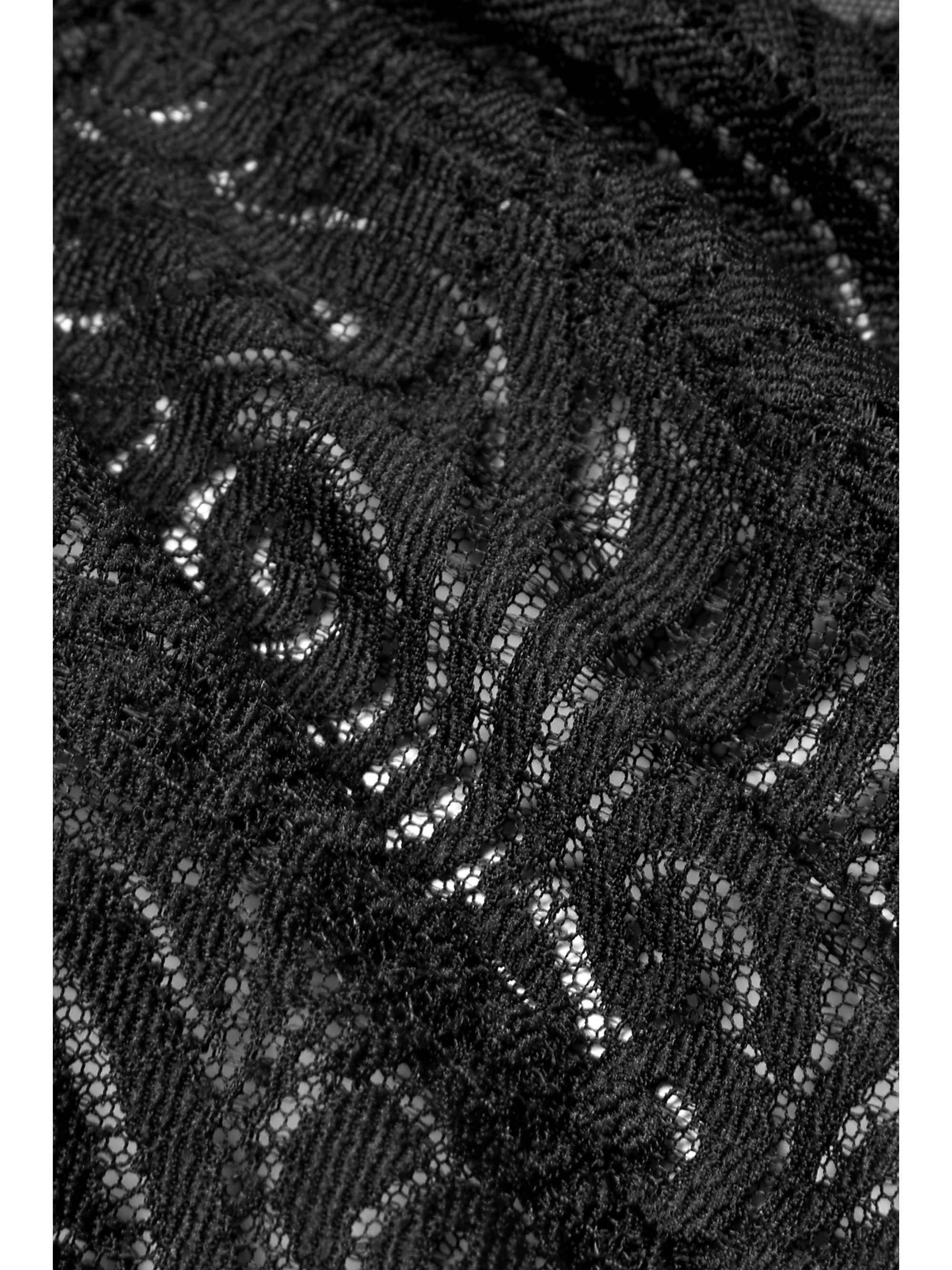 Black Pyramide stretchtulle and lace underwired bra CHANTELLE NET