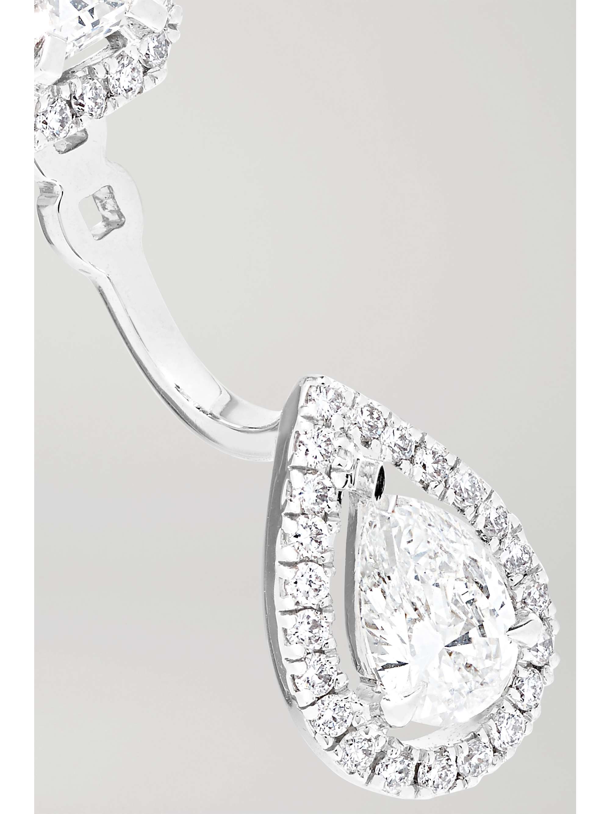 MESSIKA My Twin Toi & Moi 18-karat white gold diamond earrings
