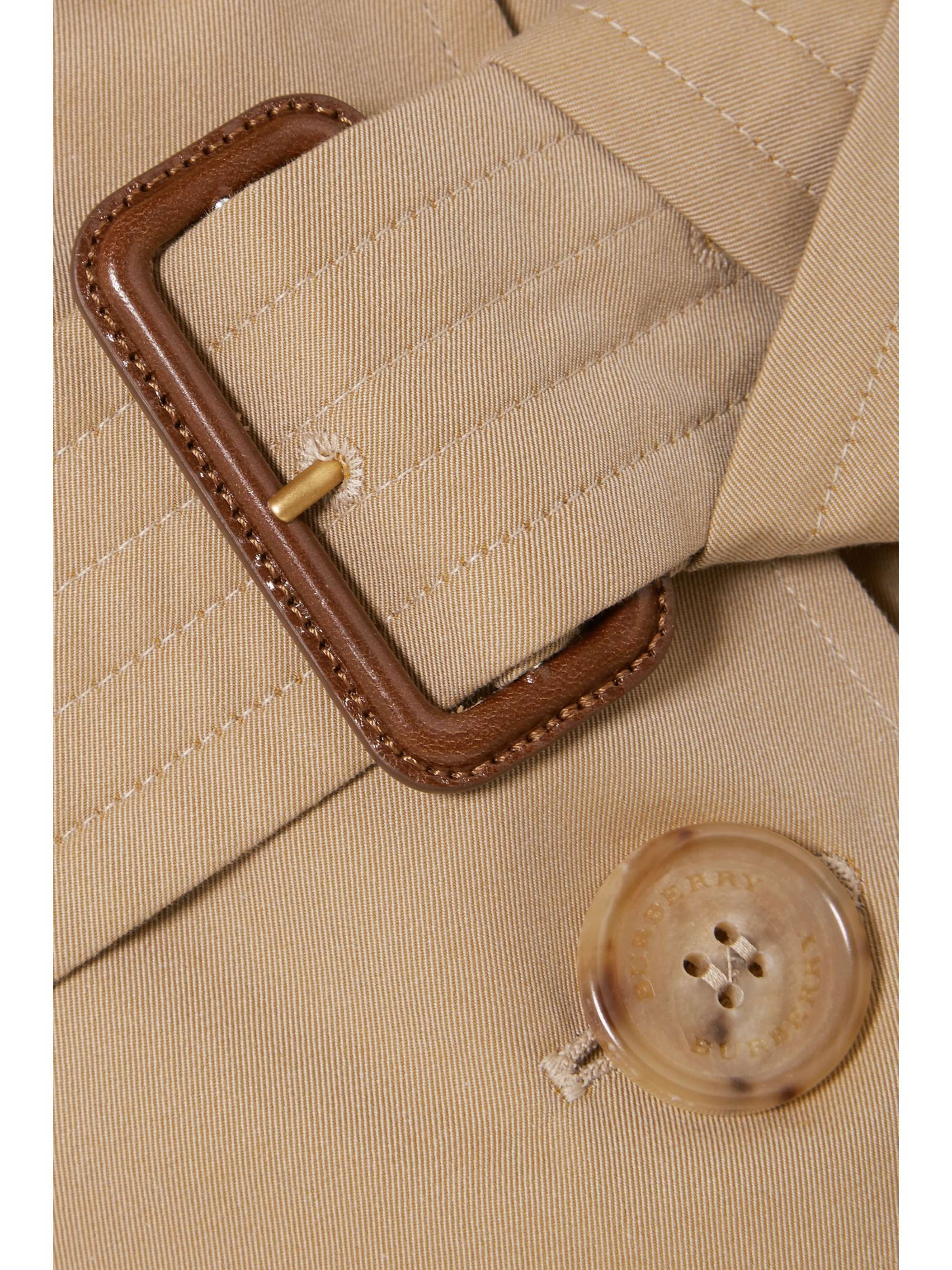 BURBERRY The Kensington Long cotton-gabardine trench coat