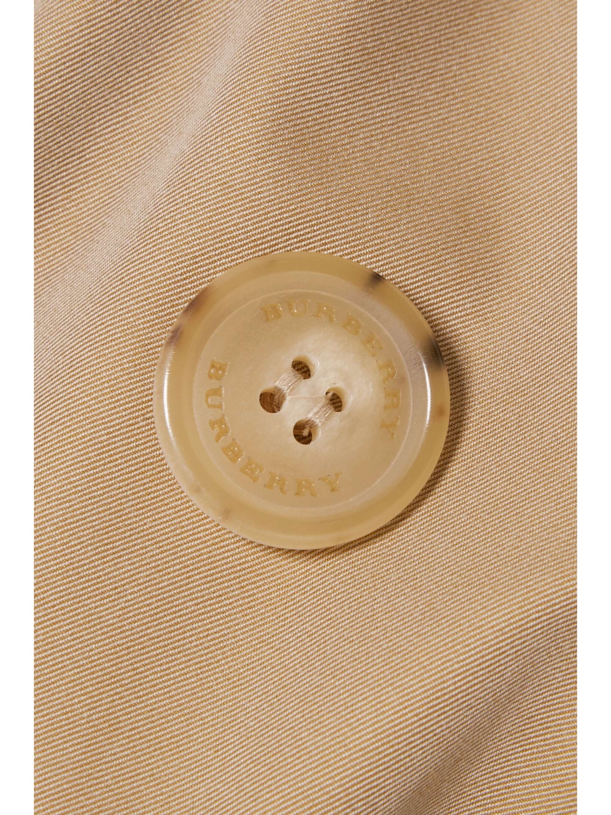 BURBERRY The Kensington Long cotton-gabardine trench coat