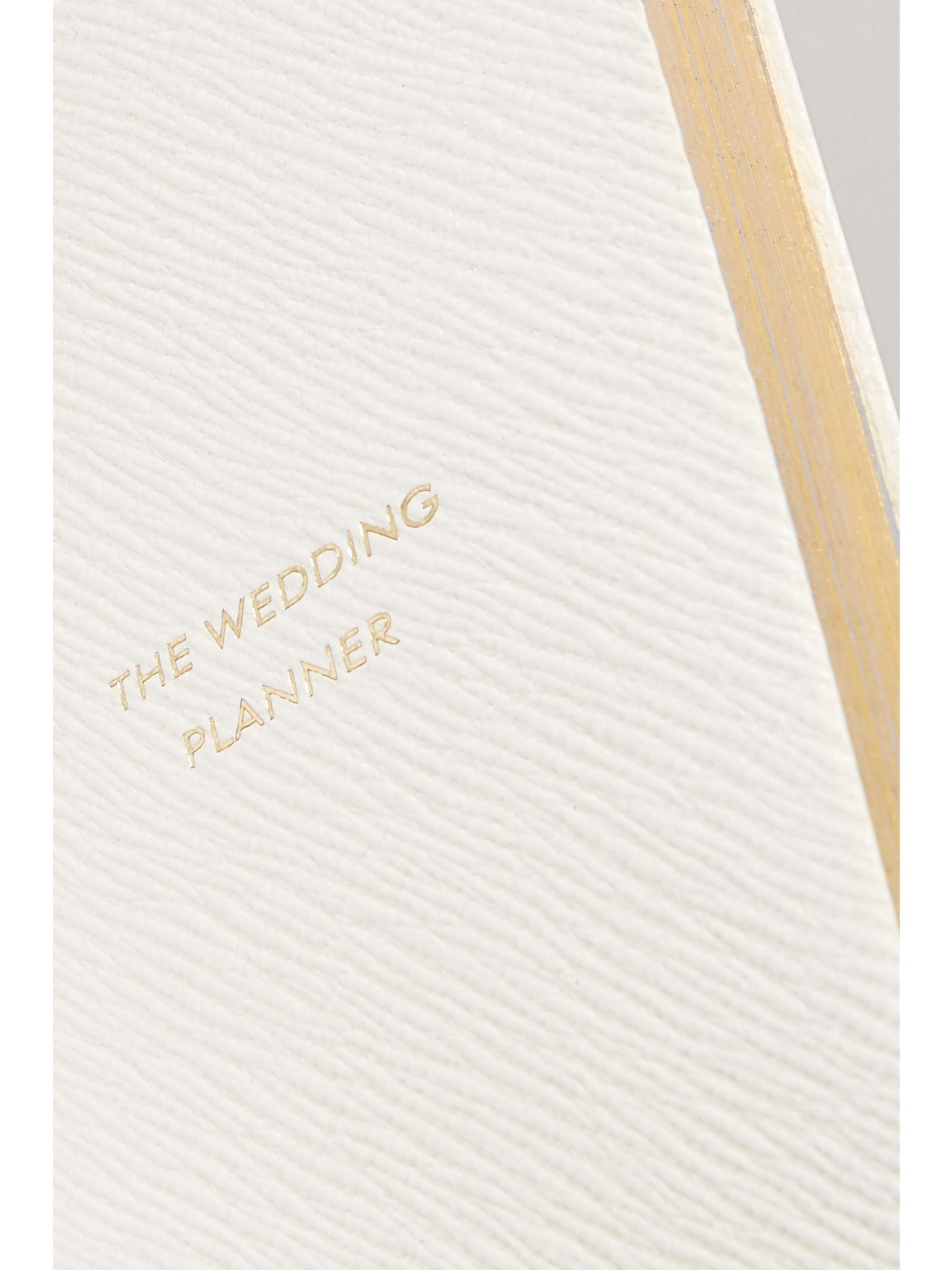 SMYTHSON Set of two Panama Wedding and Honeymoon Planner textured-leather notebooks