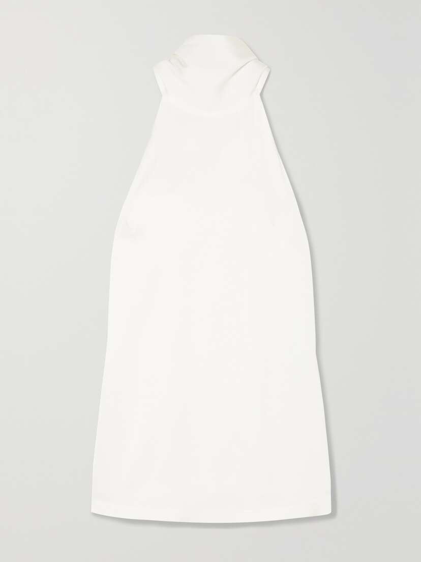 Galvan Satin Halterneck Top