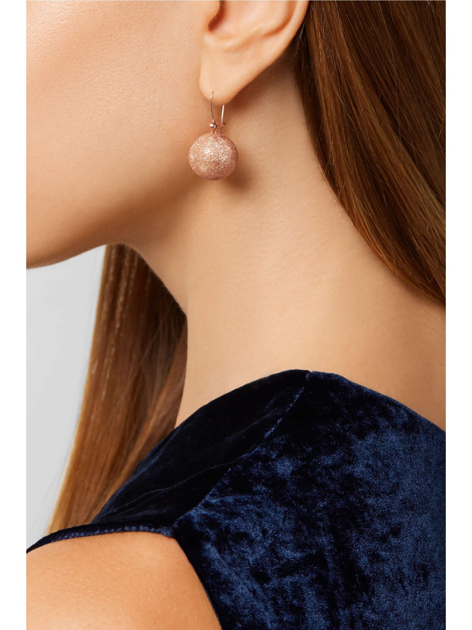 CAROLINA BUCCI Mirador 18-karat rose gold earrings