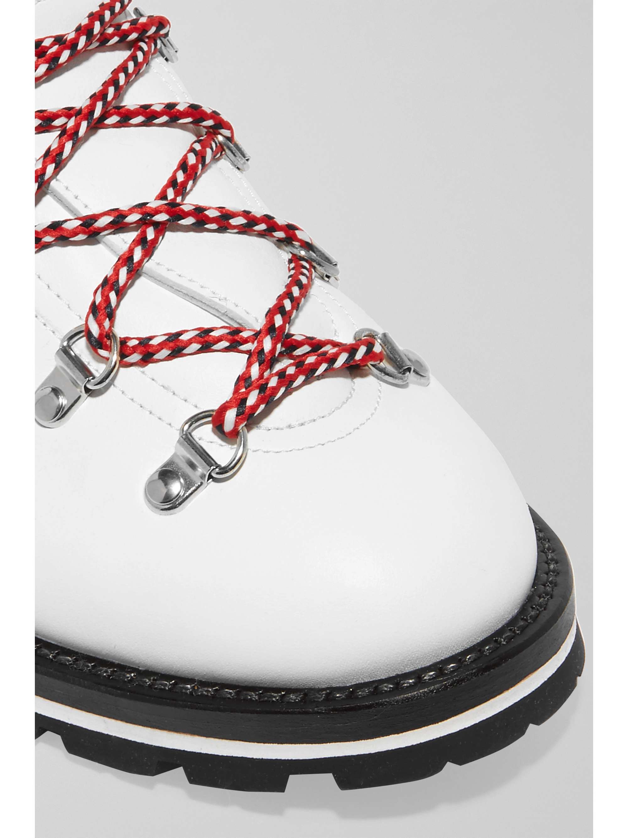 MONCLER Blanche shearling-lined leather ankle boots