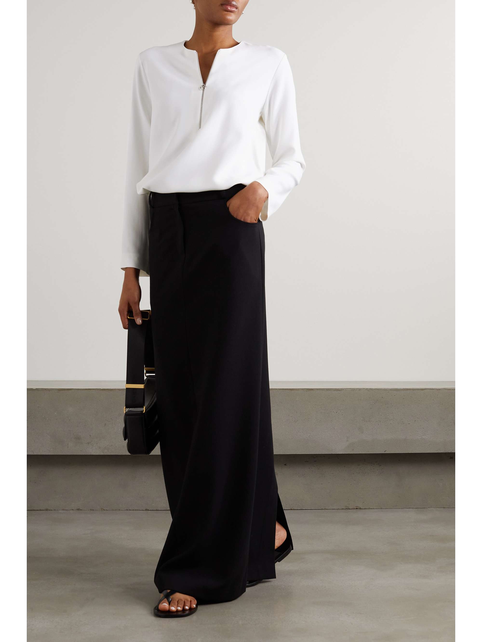 STELLA MCCARTNEY + NET SUSTAIN Arlesa crepe top