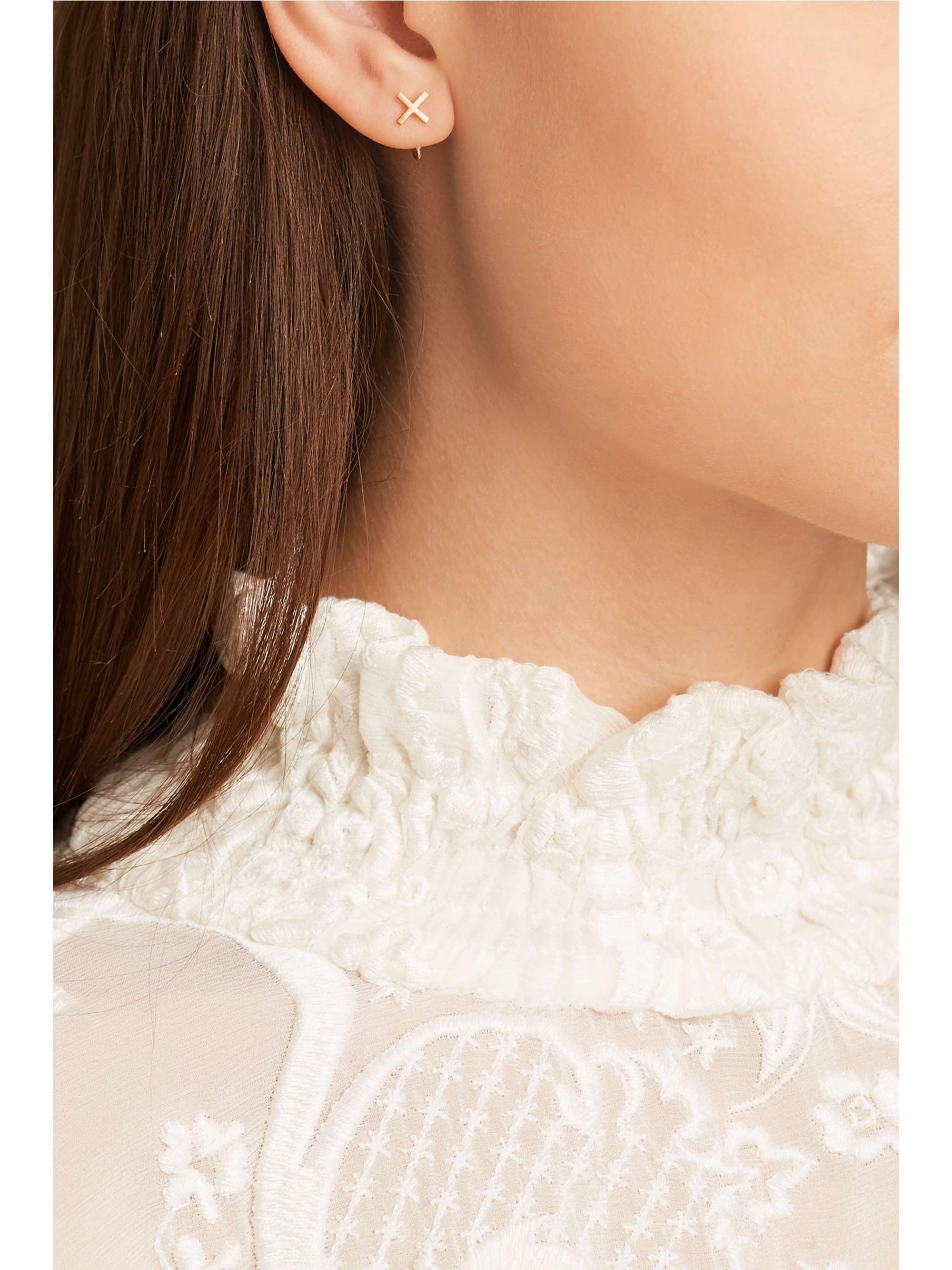 MELISSA JOY MANNING 14-karat gold earrings