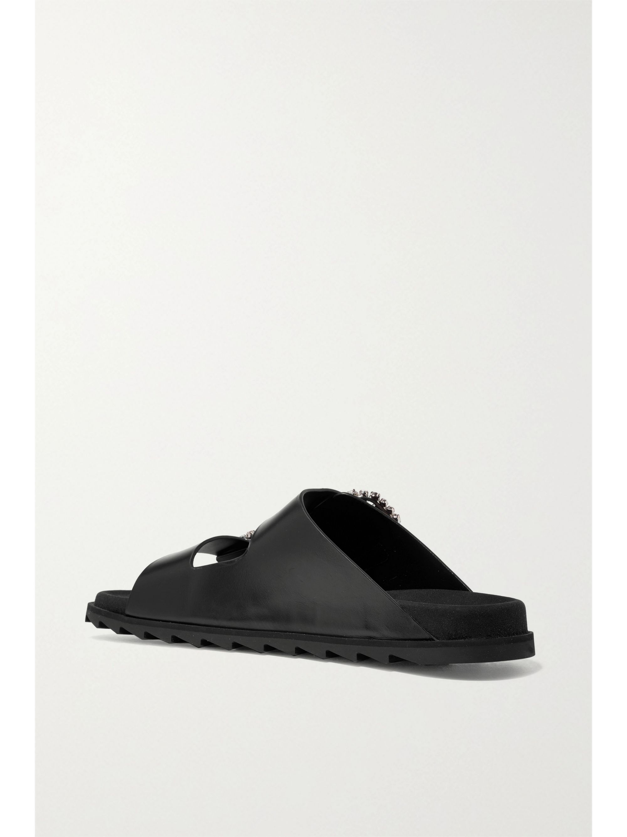 pieces vivi leather slides