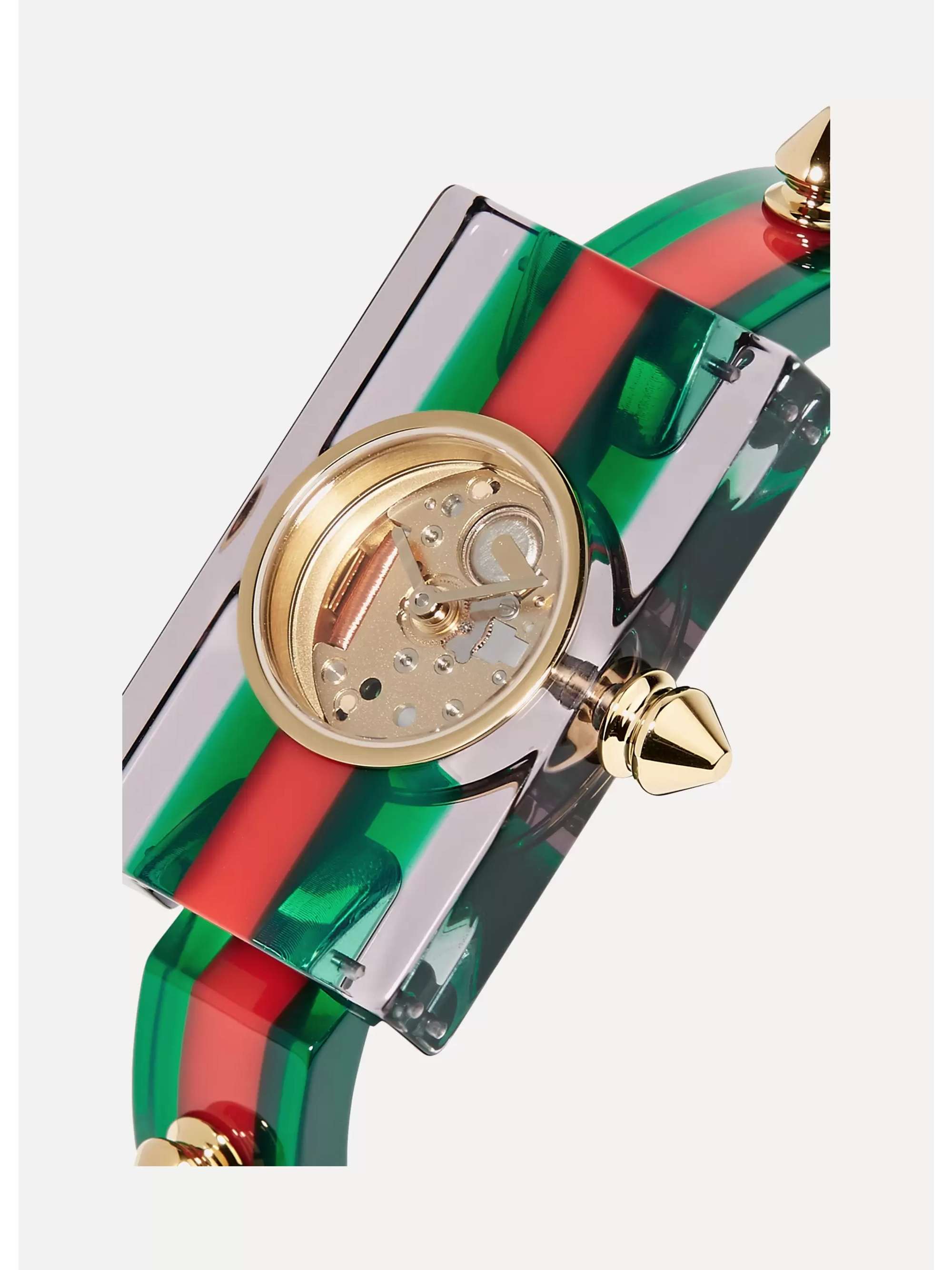 Gucci sales watch plexiglass