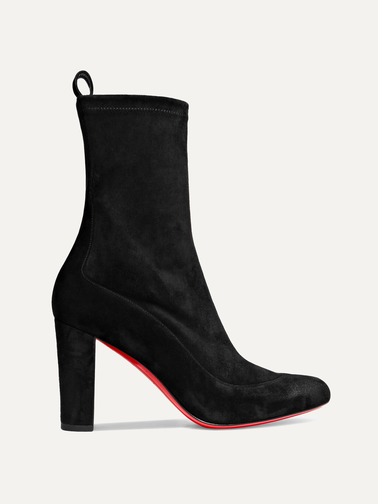 CHRISTIAN LOUBOUTIN GENA 85 SUEDE ANKLE BOOTS