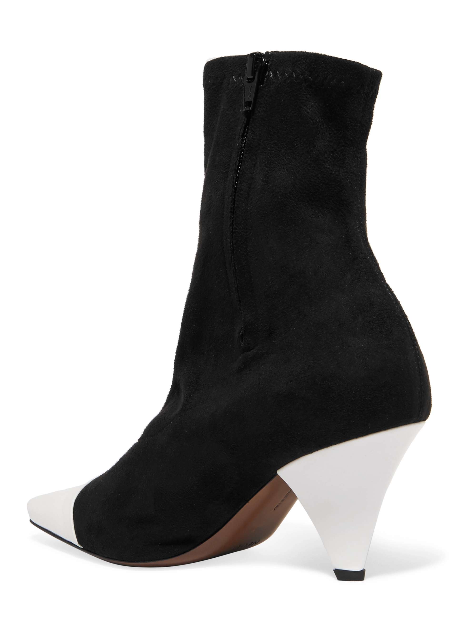 NEOUS Beaks suede and patent-leather ankle boots