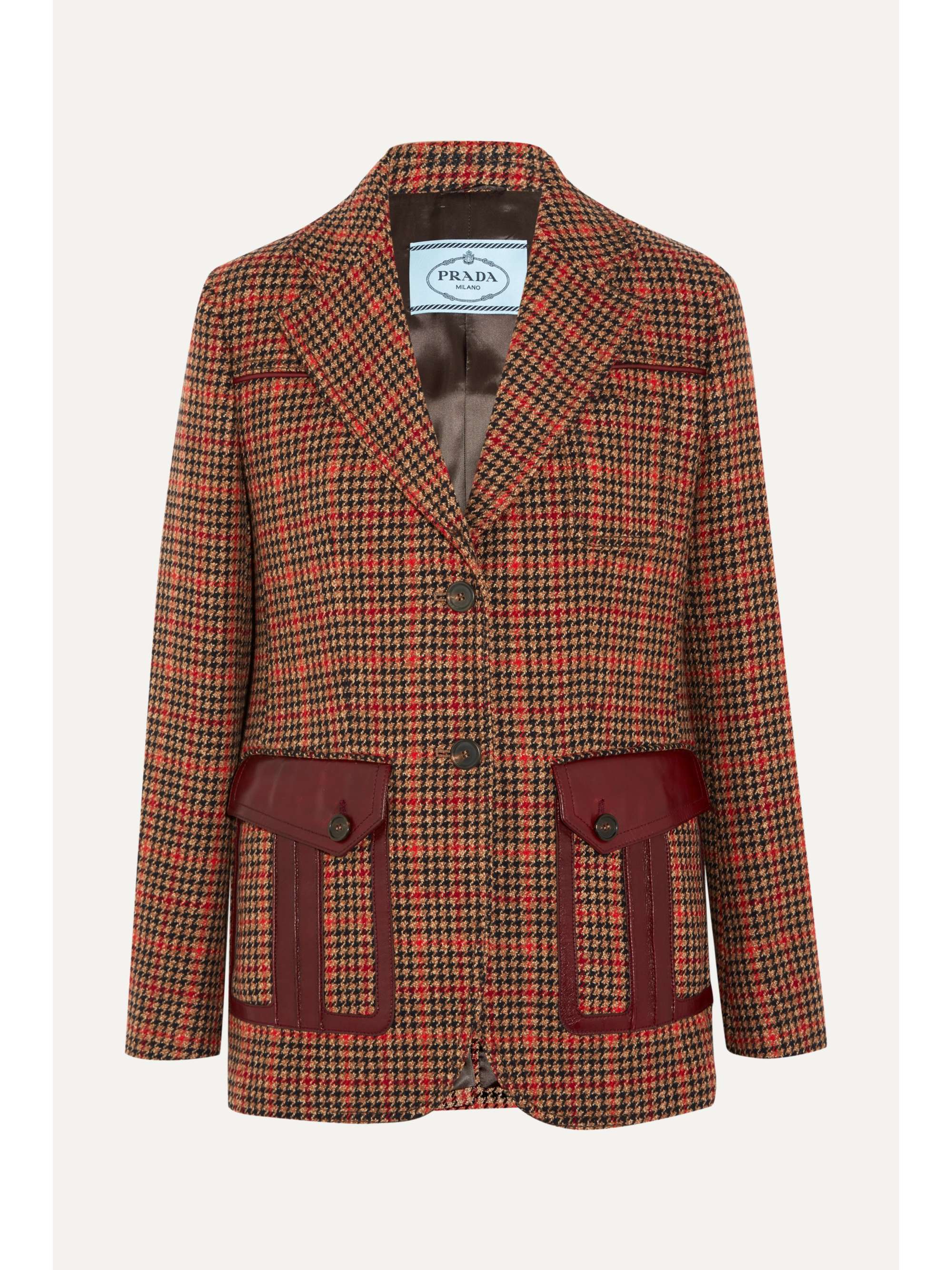 check tweed blazer