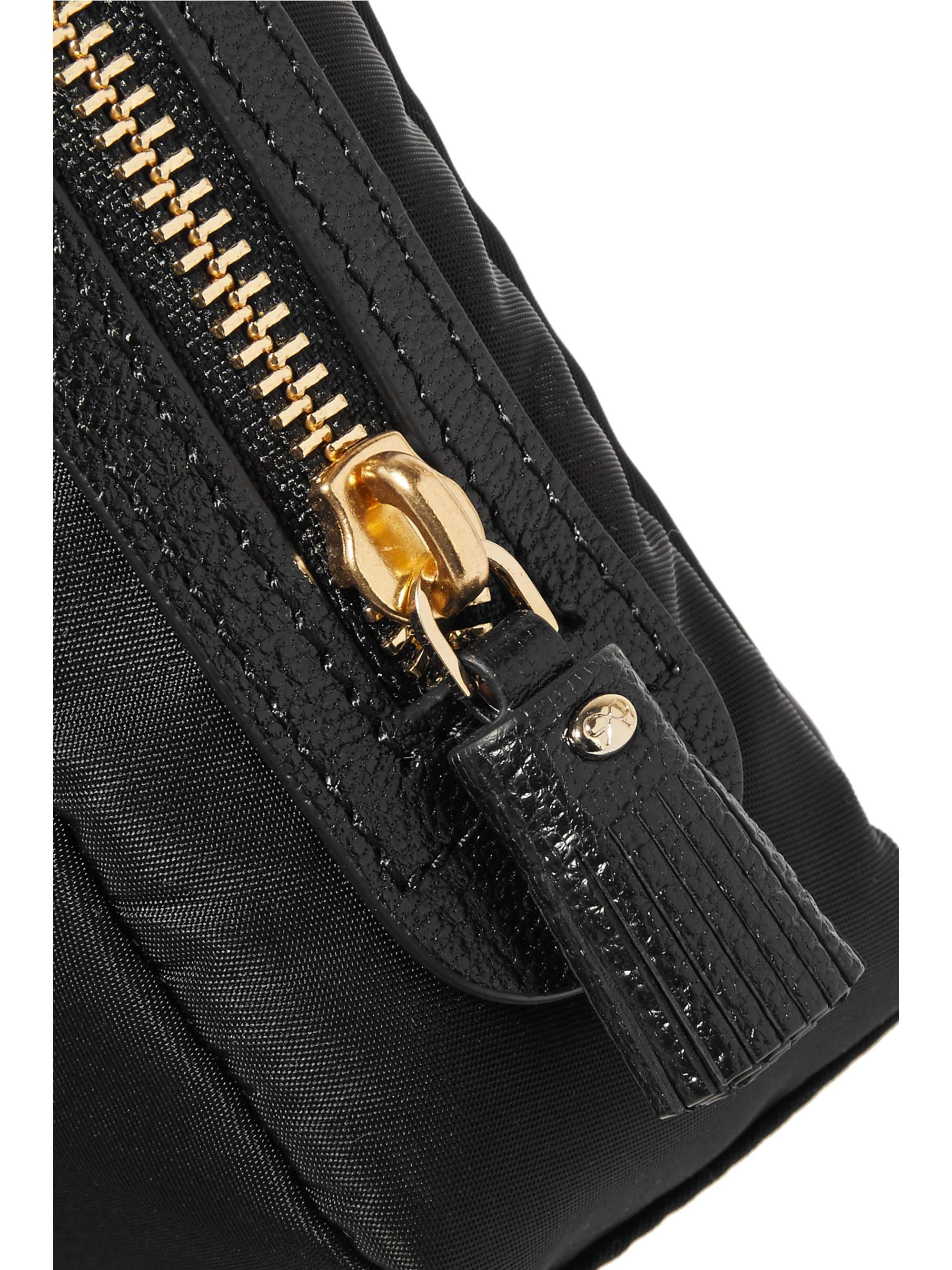 ANYA HINDMARCH Suncreams leather-trimmed shell cosmetics case