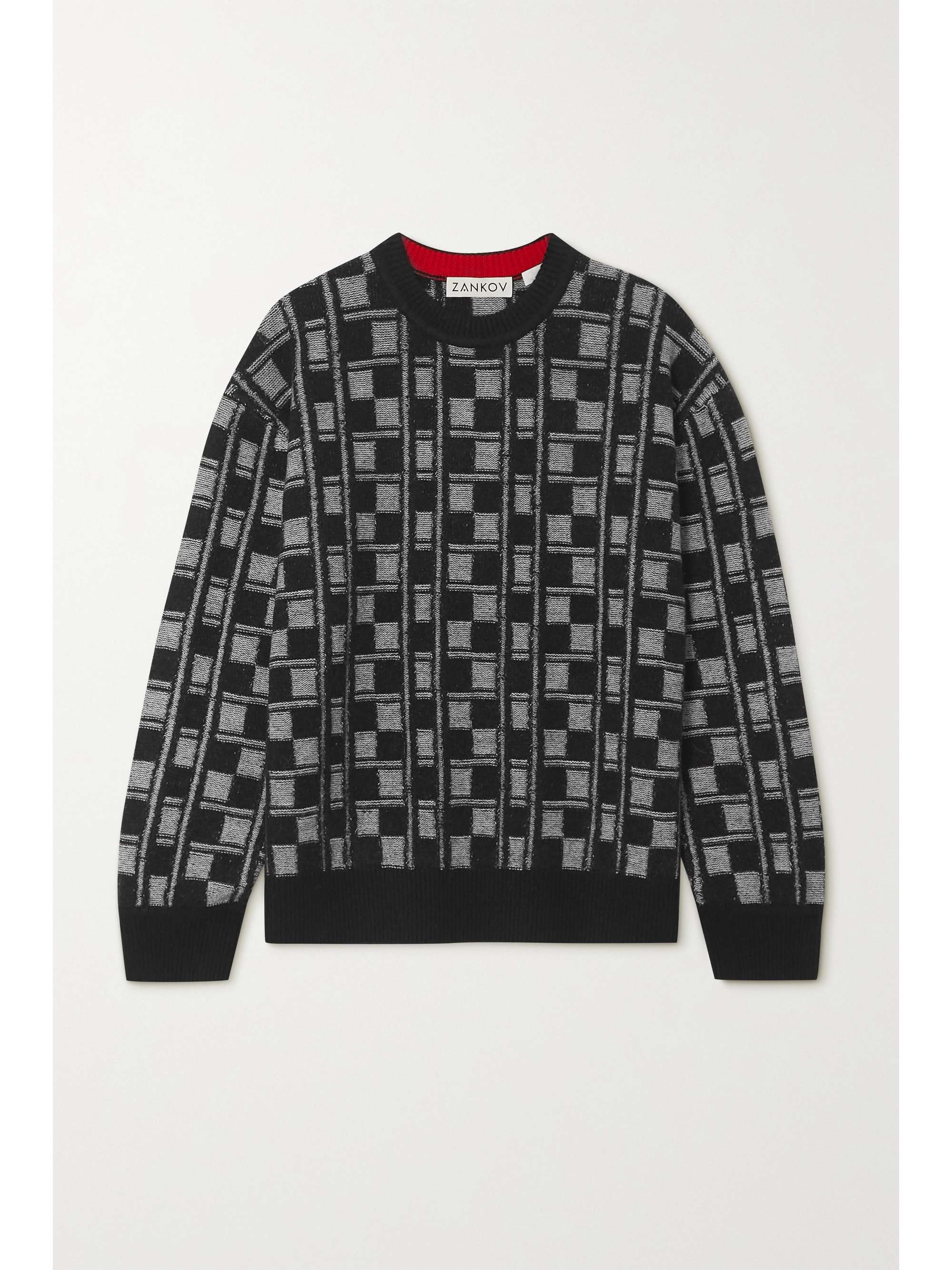supreme logo repeat sweater