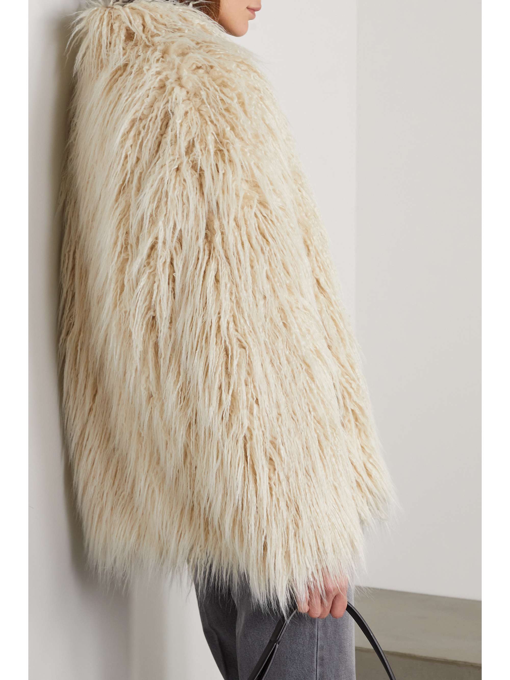 sheep faux fur jacket
