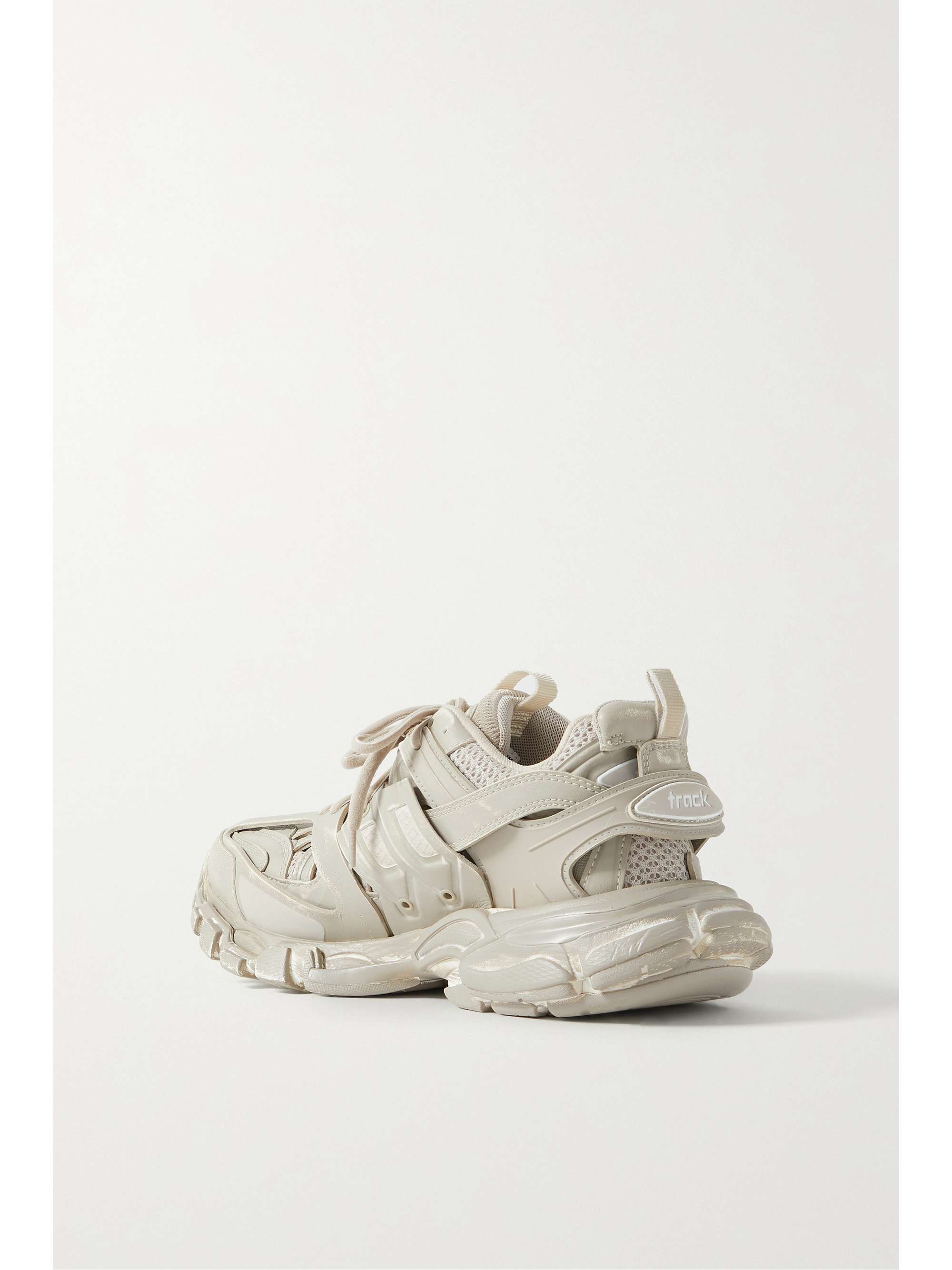 BALENCIAGA Track logo-detailed mesh and rubber sneakers