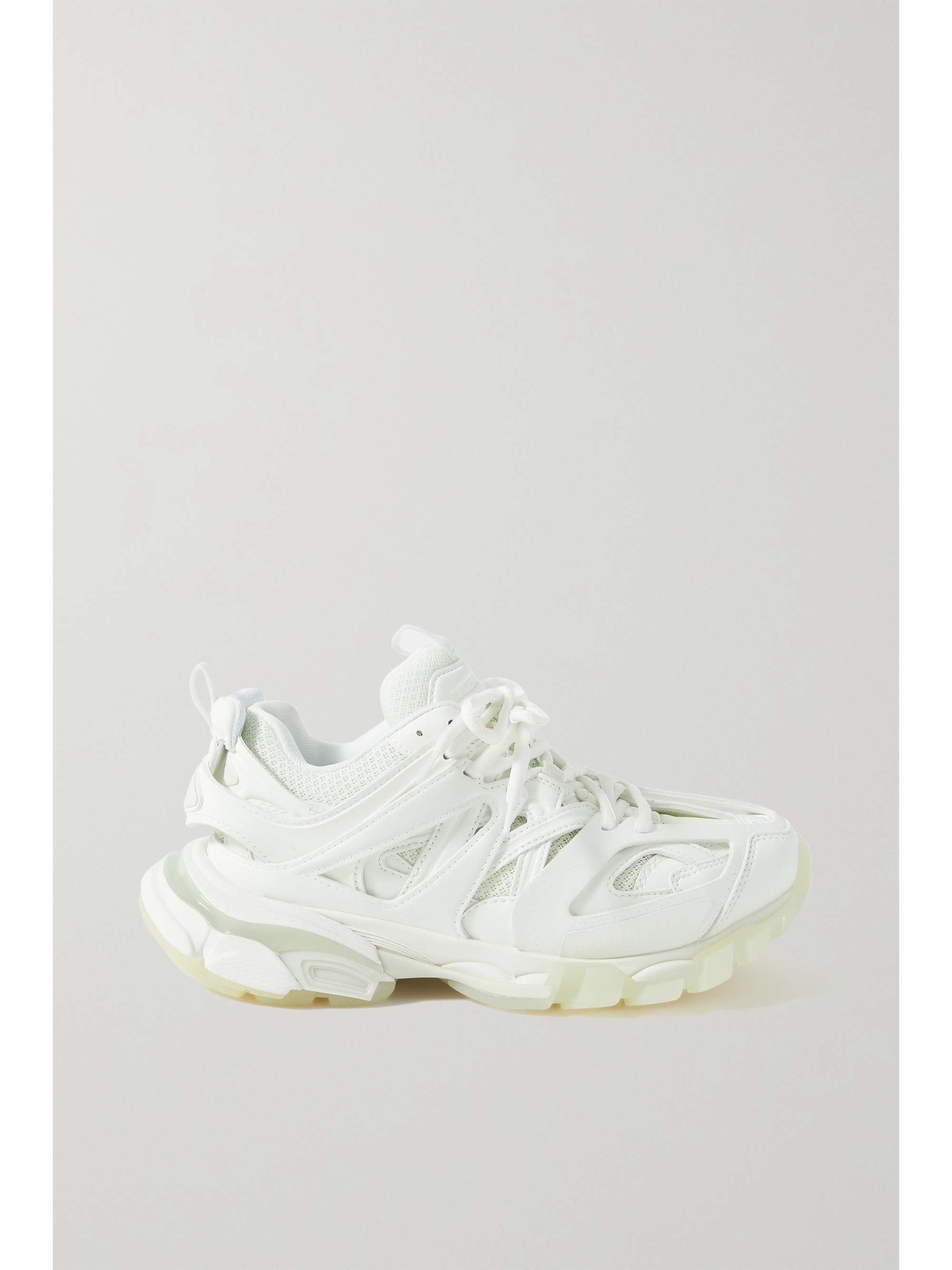 スニーカー Balenciaga White Mesh And Rubber Track Sneakers Balenciaga - Track Nylon, Mesh and Rubber Sneakers - White