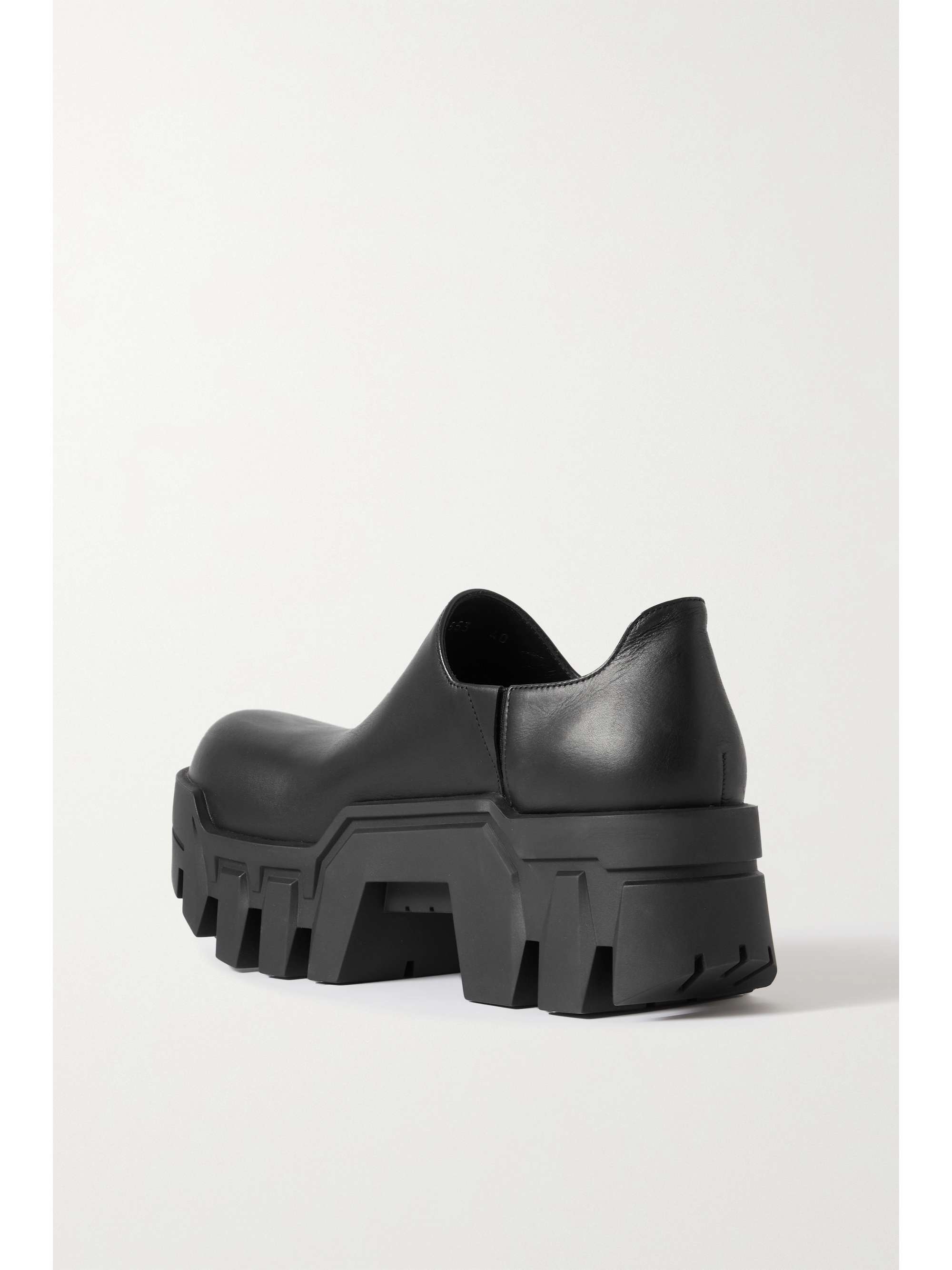 BALENCIAGA Bulldozer leather platform loafers