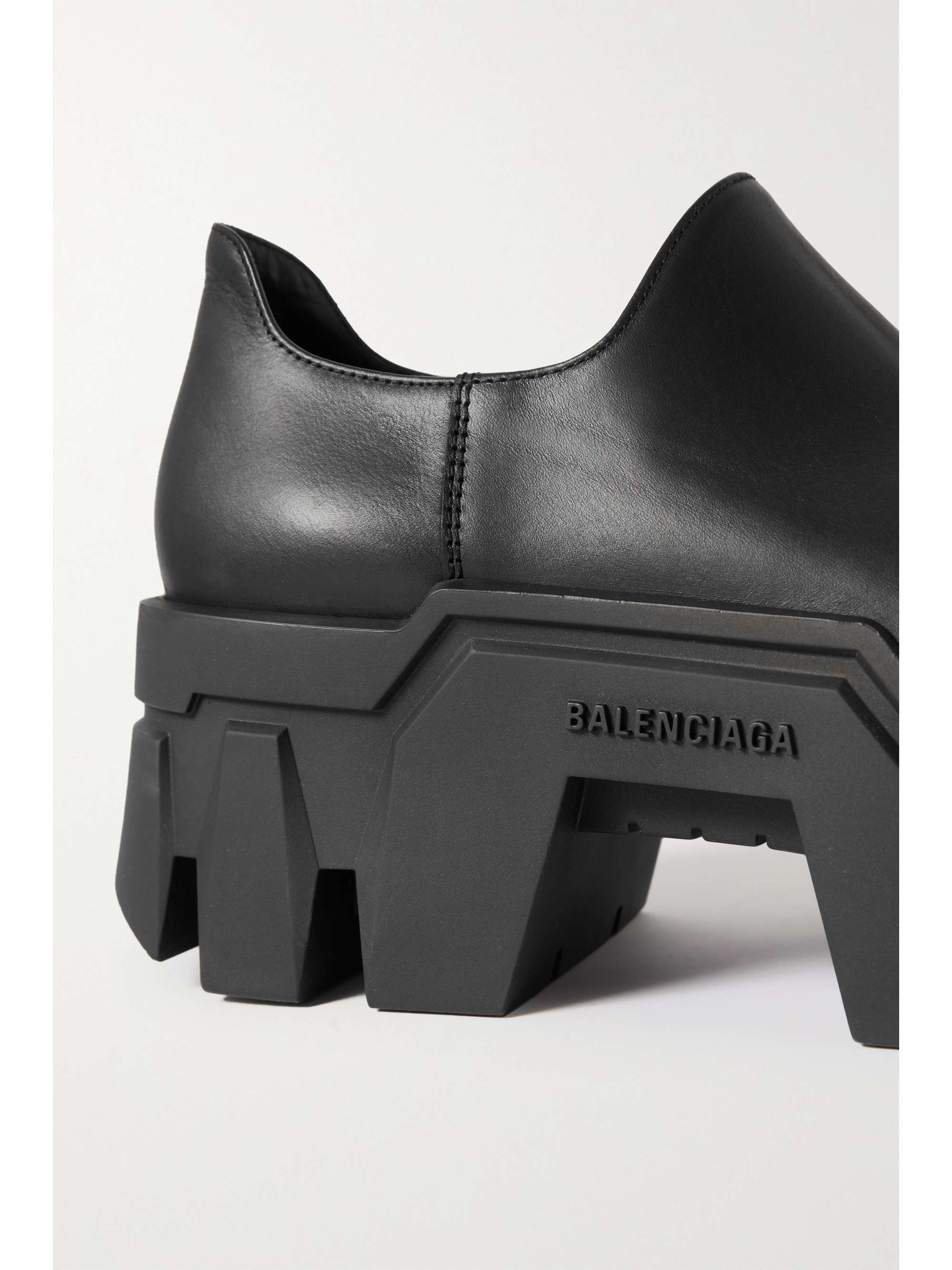 BALENCIAGA Bulldozer leather platform loafers