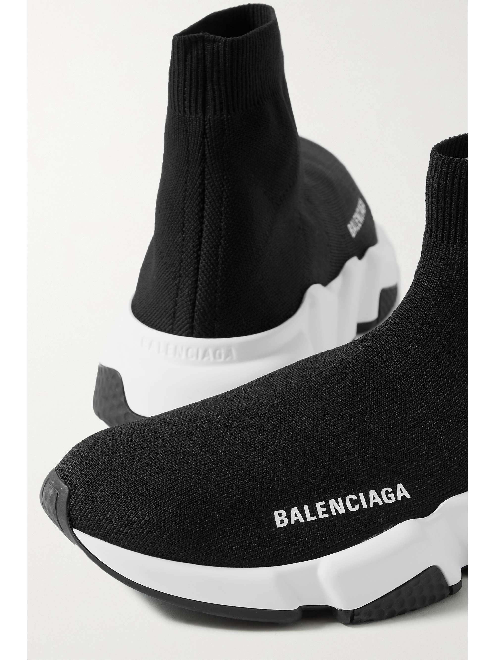 BALENCIAGA LT stretch-knit high-top sneakers NET-A-PORTER