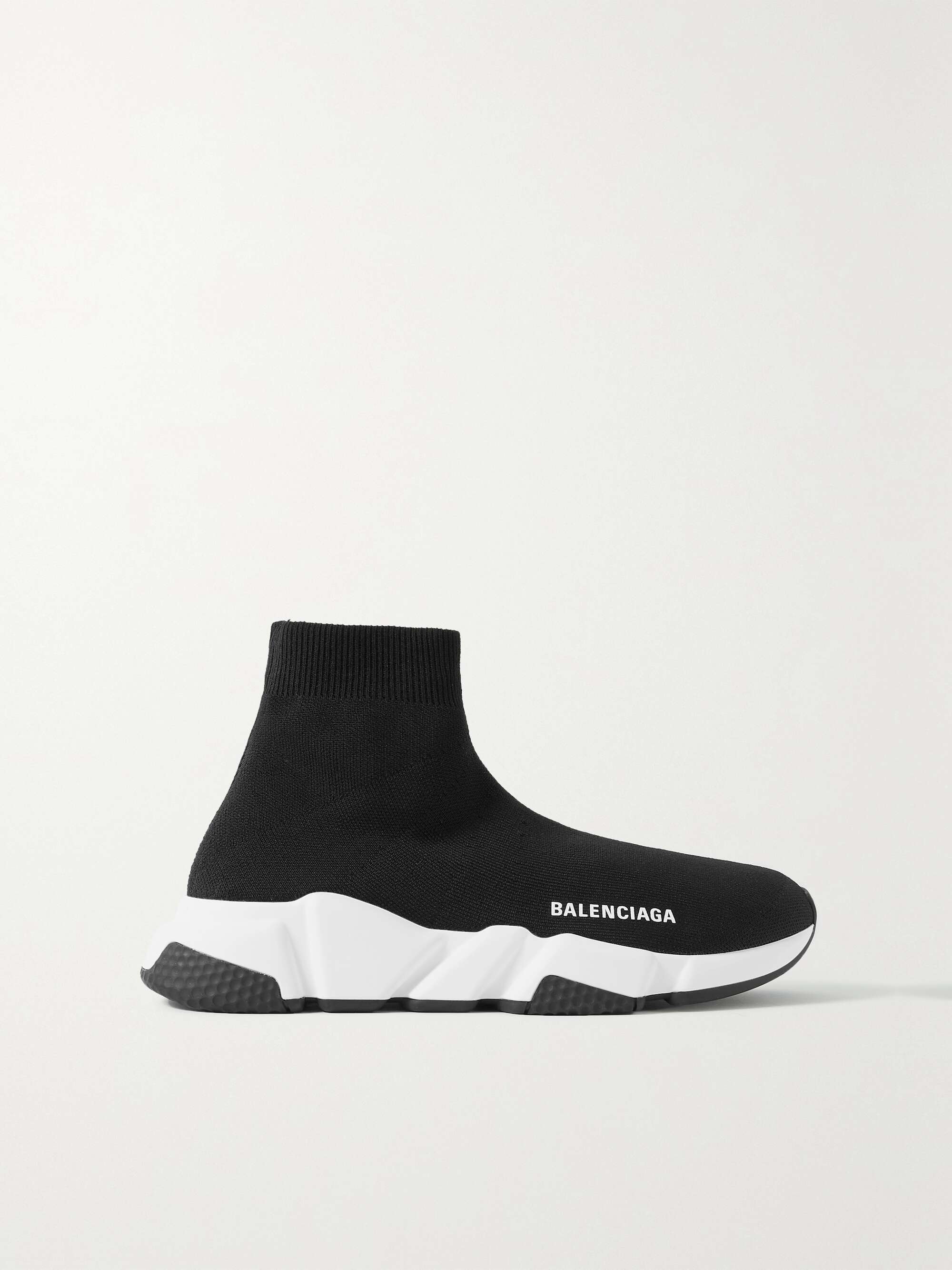 BALENCIAGA Speed LT logo-print stretch-knit high-top sneakers | NET-A ...