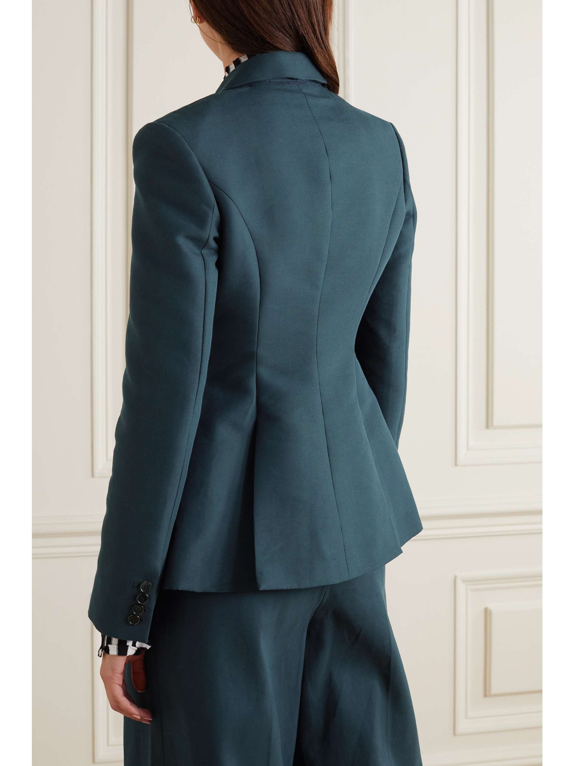 INTERIOR + The Vanguard The Proportion cotton and wool-blend blazer
