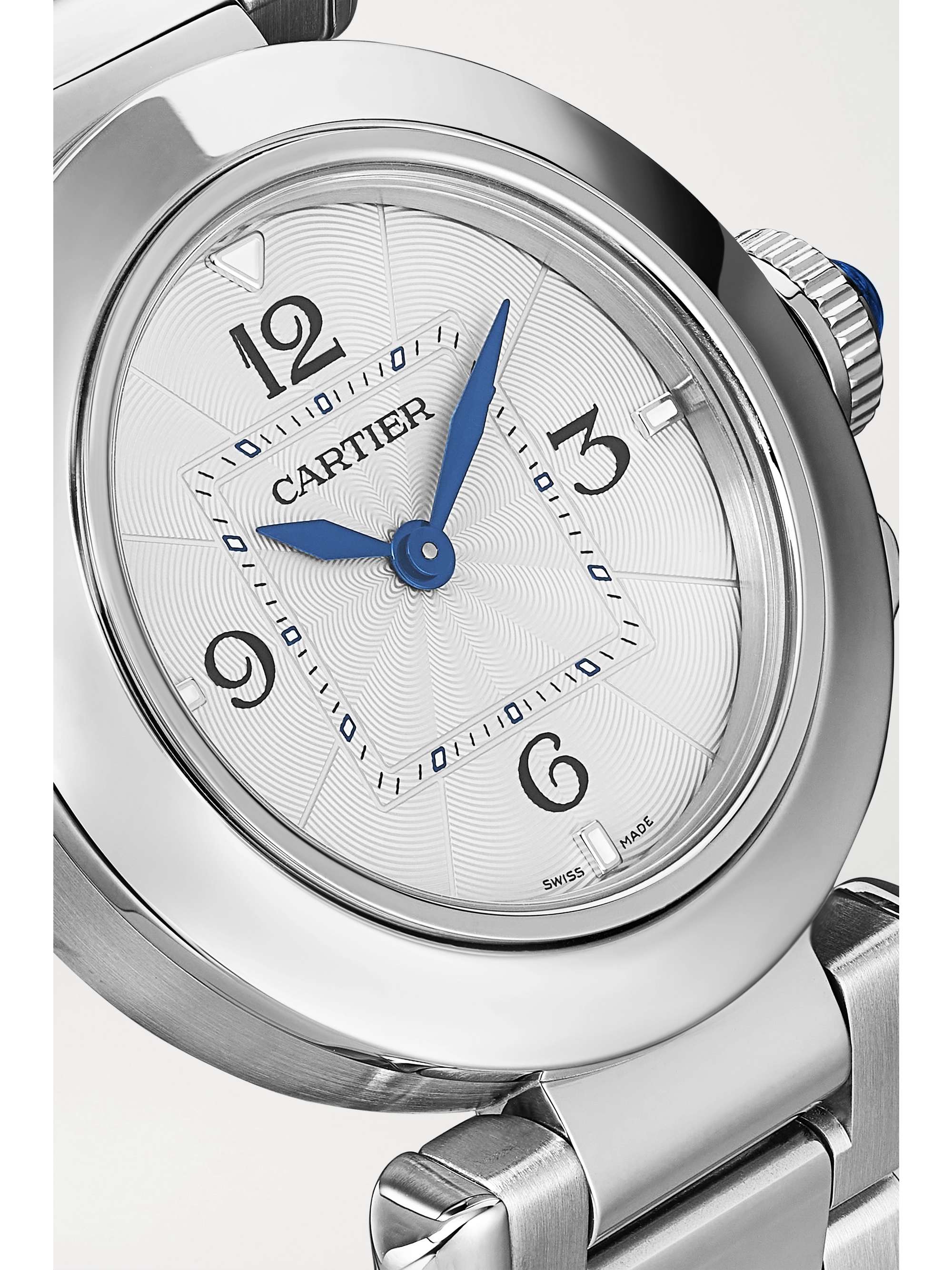 CARTIER Pasha de Cartier 30mm stainless steel watch