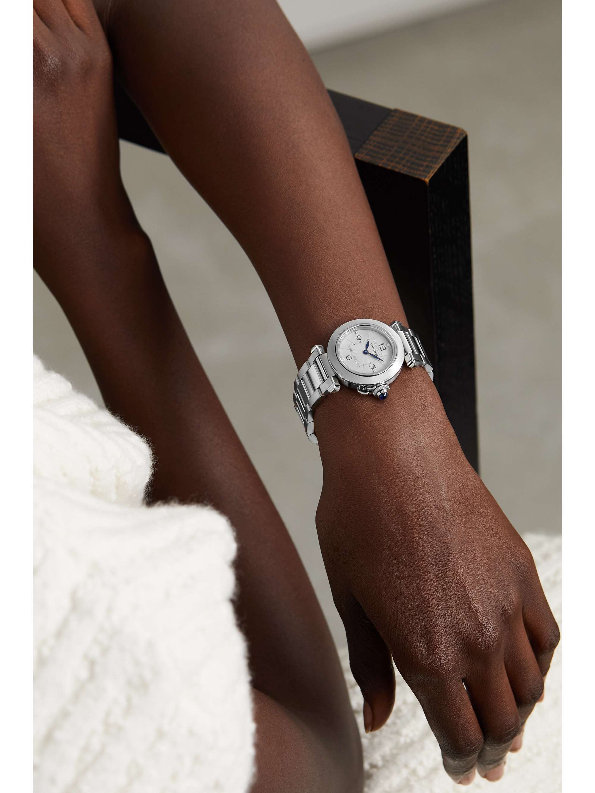 CARTIER Pasha de Cartier 30mm stainless steel watch