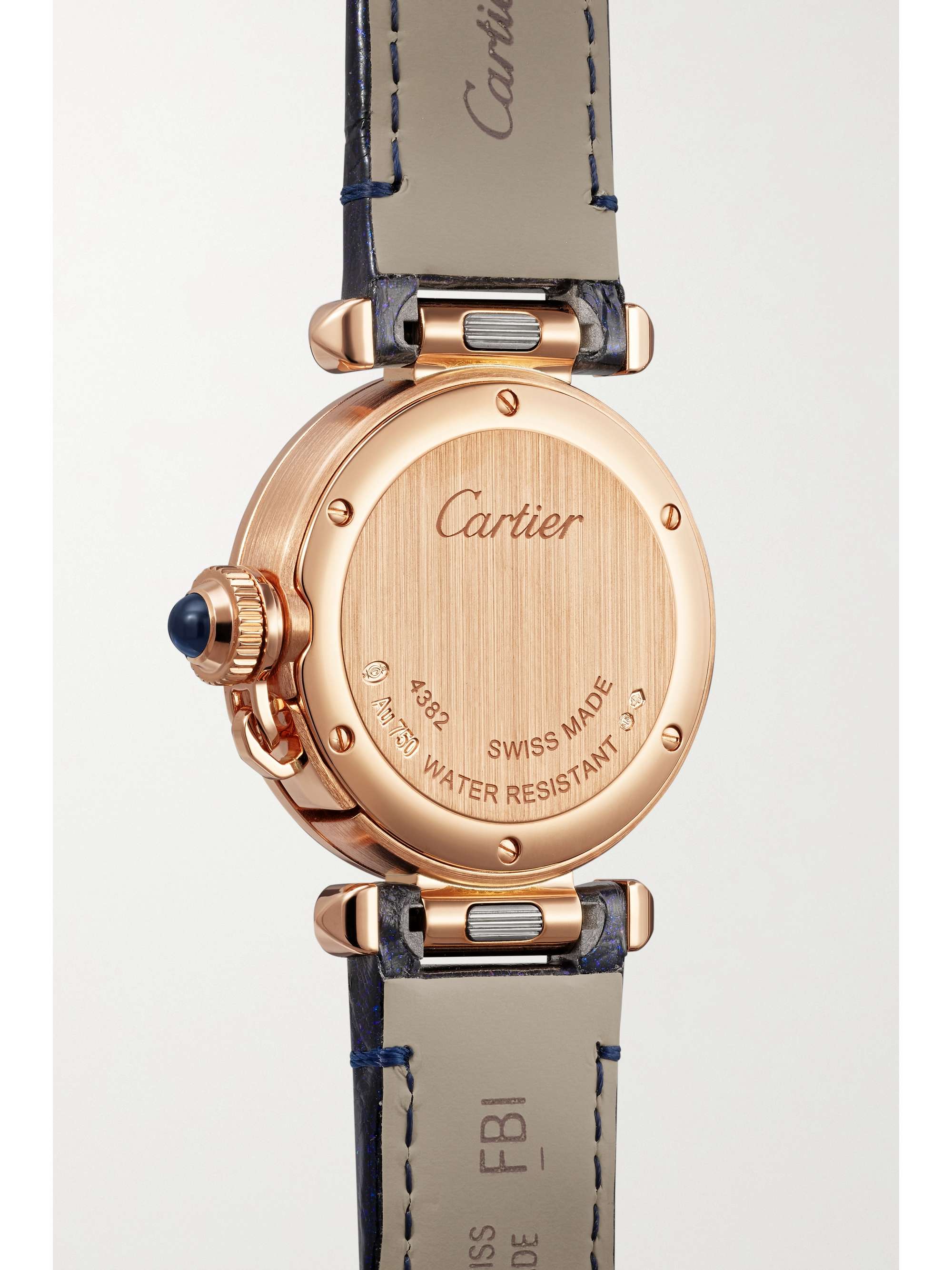 CARTIER Montre en or rose 18 carats (750/1000) et diamants Pasha de Cartier Quartz, 30 mm