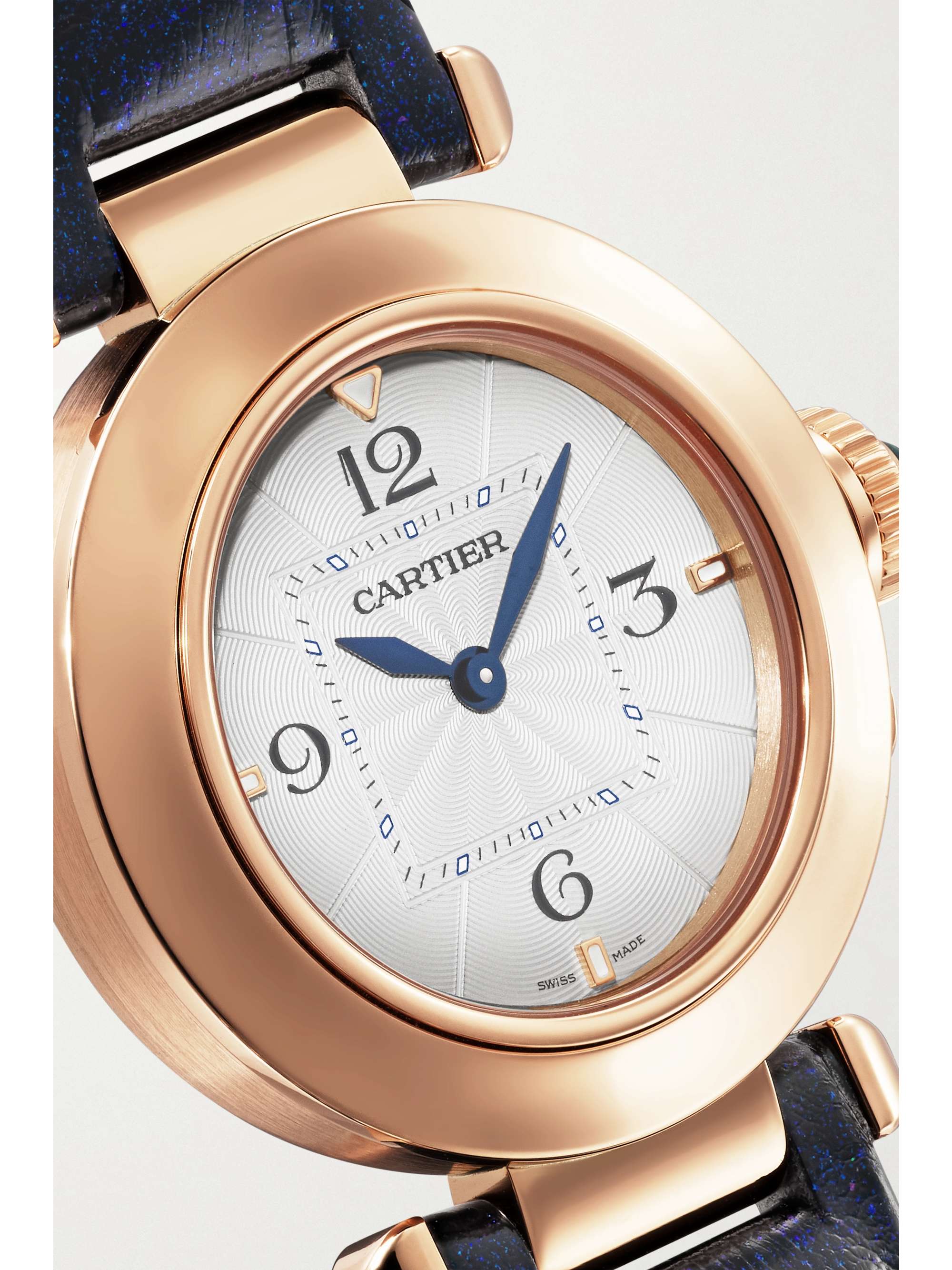 CARTIER Montre en or rose 18 carats (750/1000) et diamants Pasha de Cartier Quartz, 30 mm