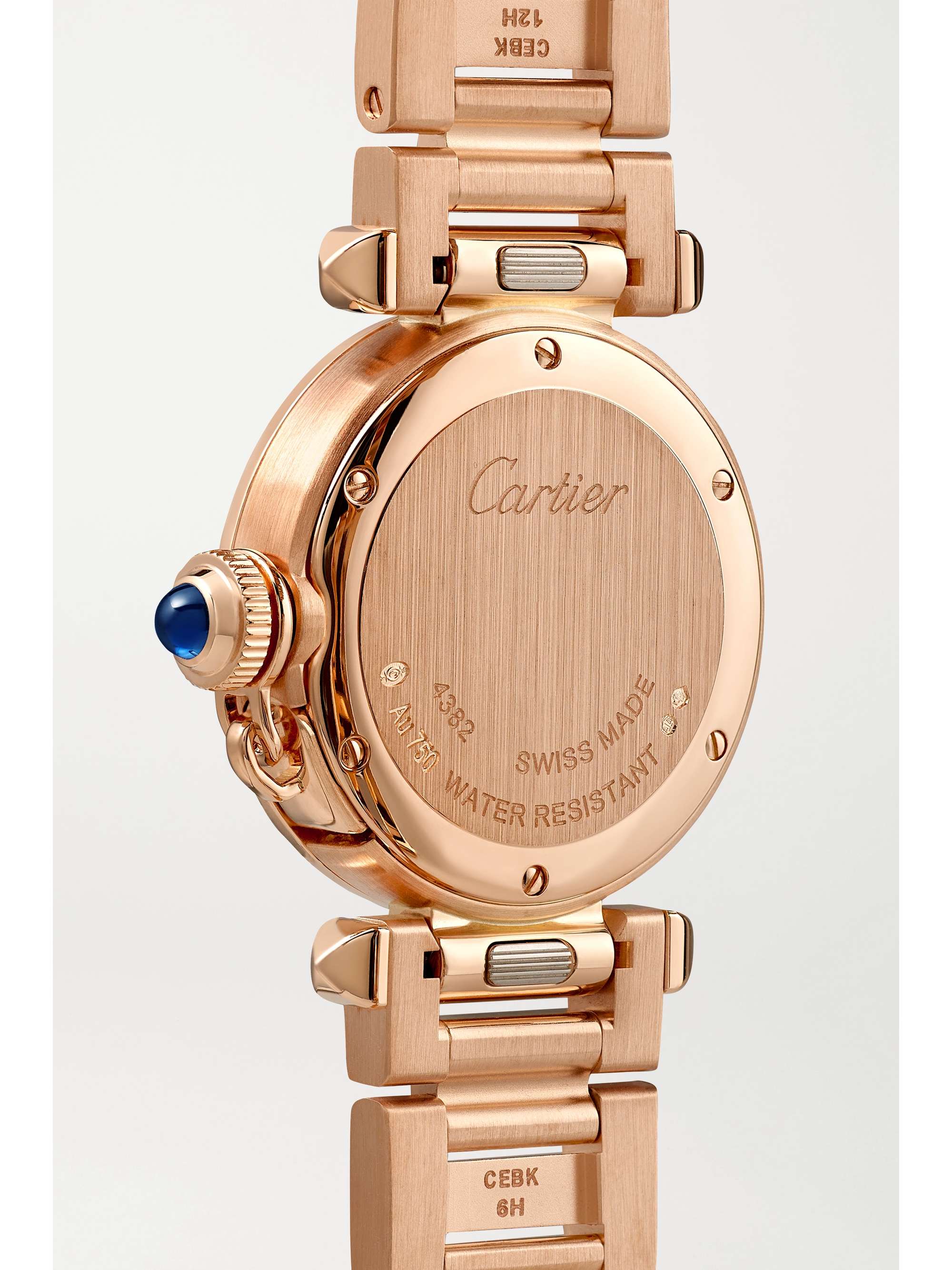 CARTIER Pasha de Cartier 30mm 18-karat rose gold and diamond watch