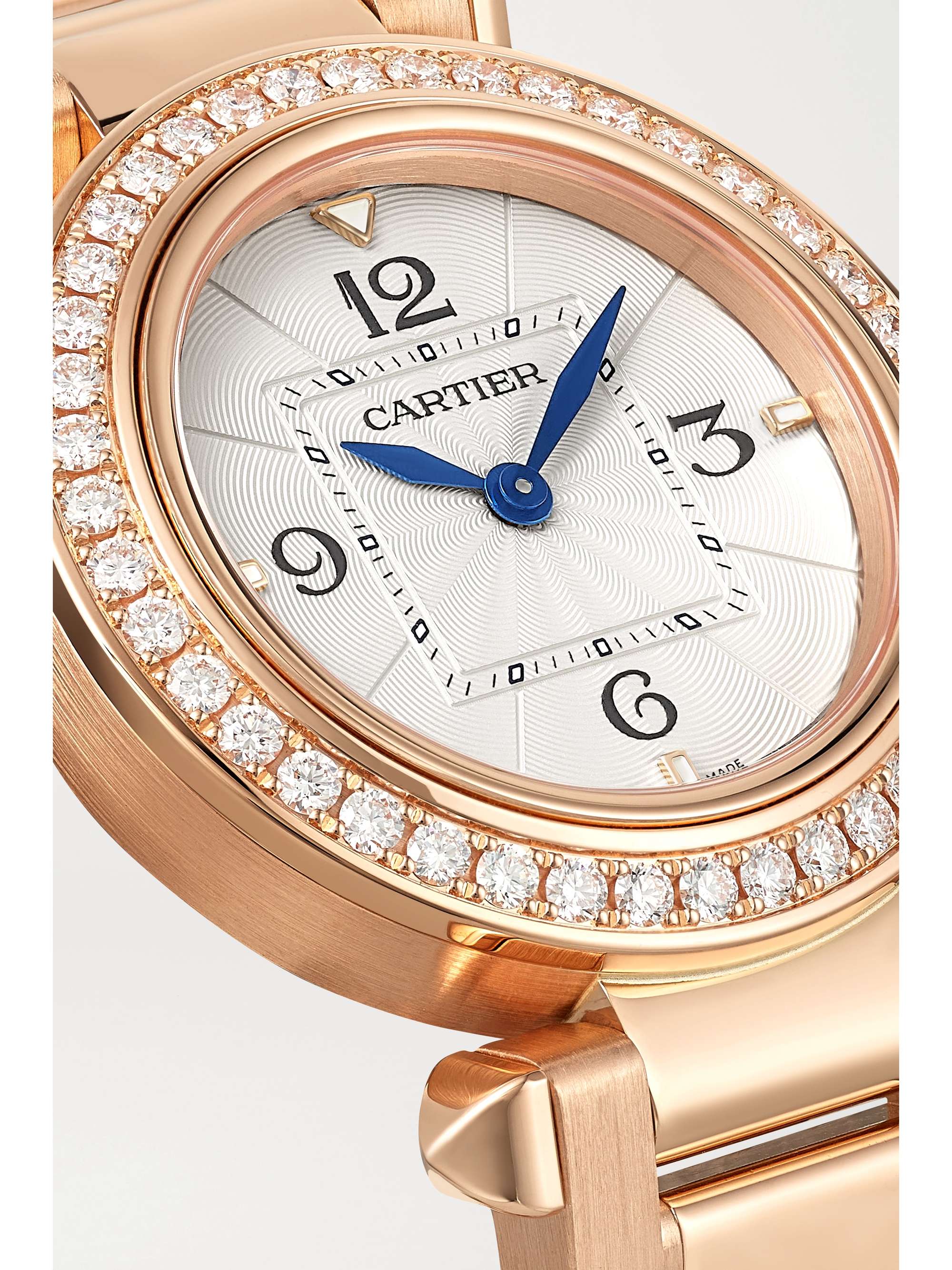 CARTIER Pasha de Cartier 30mm 18-karat rose gold and diamond watch