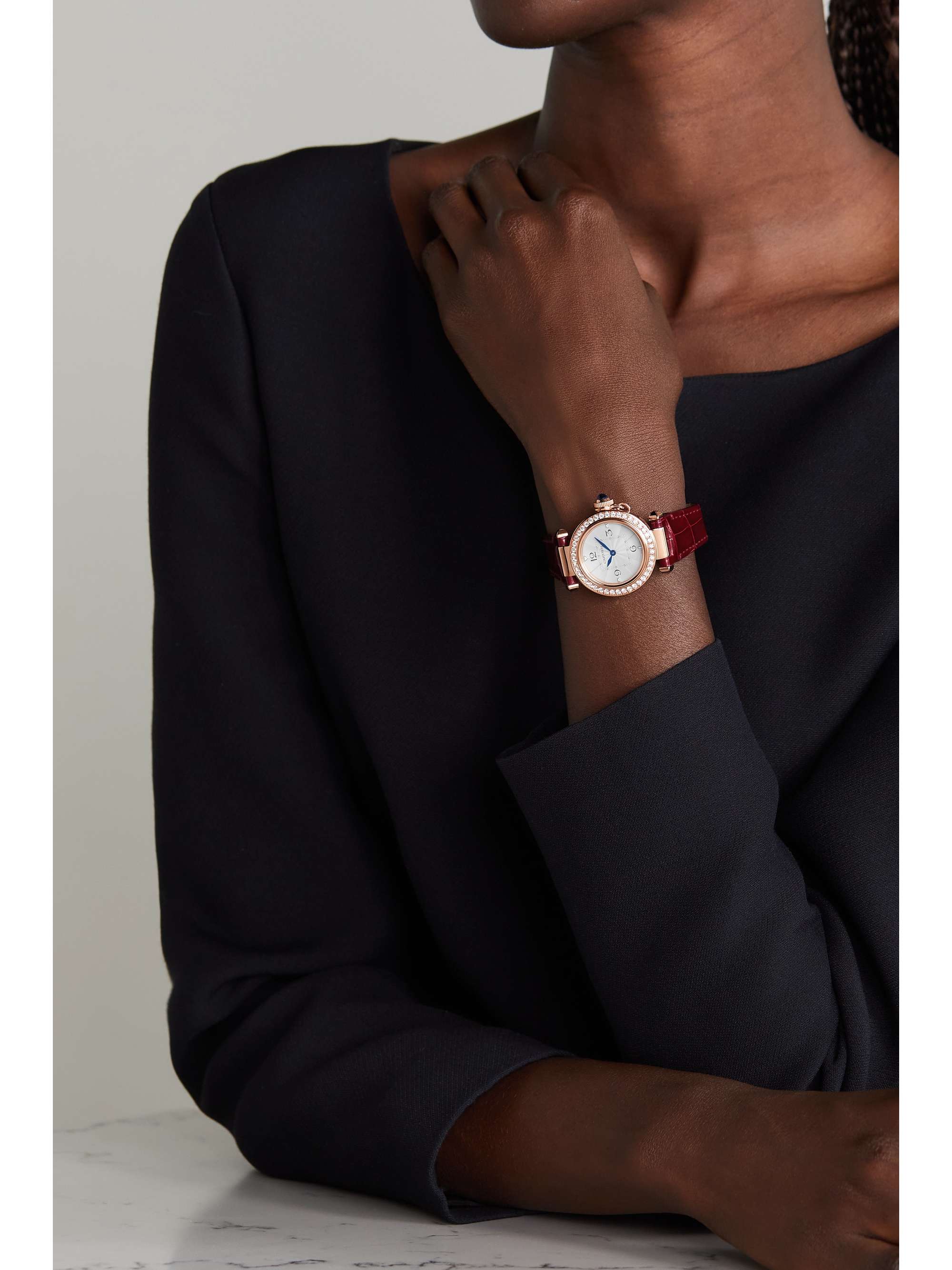 CARTIER Pasha de Cartier 30mm 18-karat rose gold and diamond watch