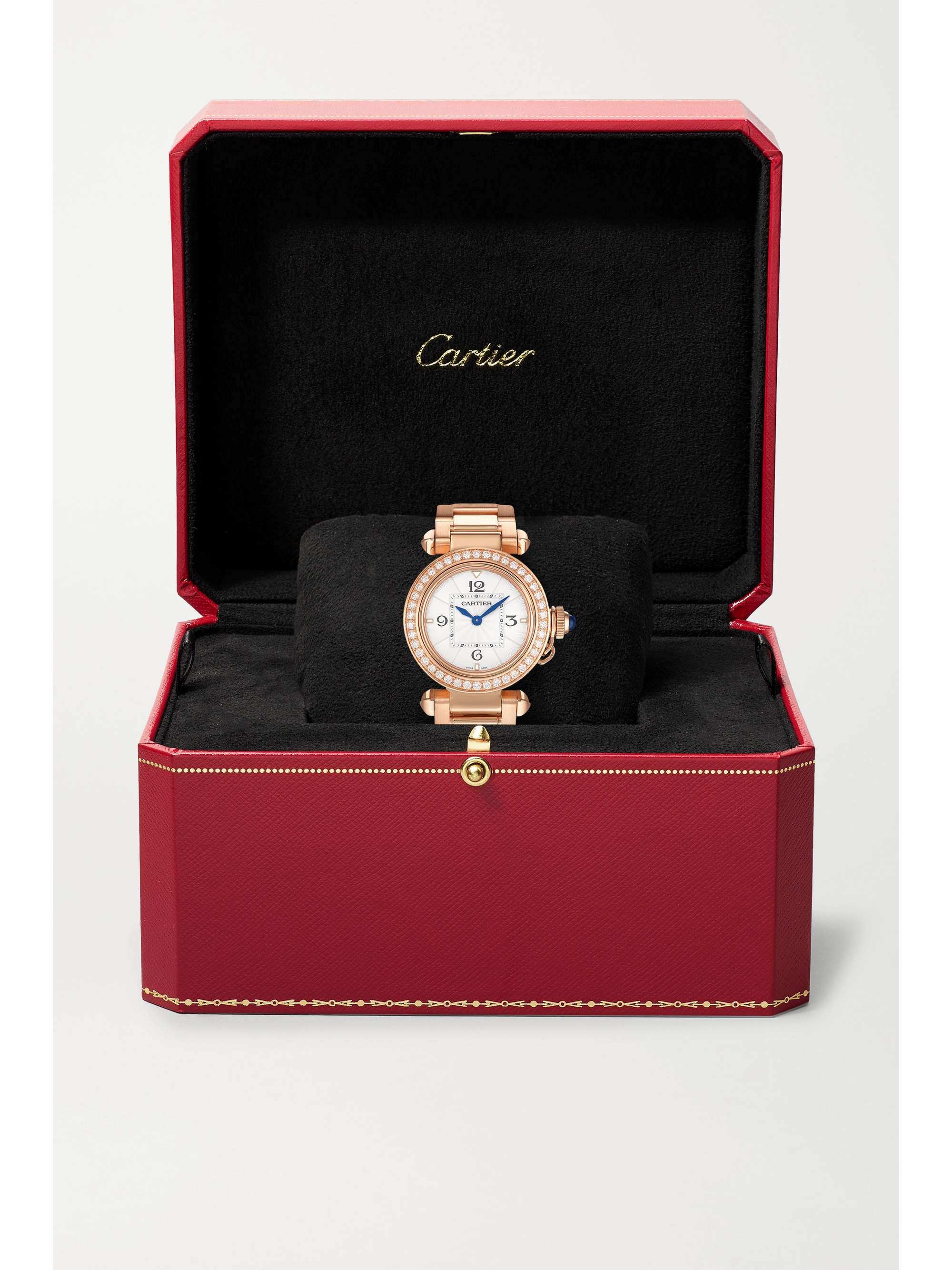 CARTIER Pasha de Cartier 30mm 18-karat rose gold and diamond watch