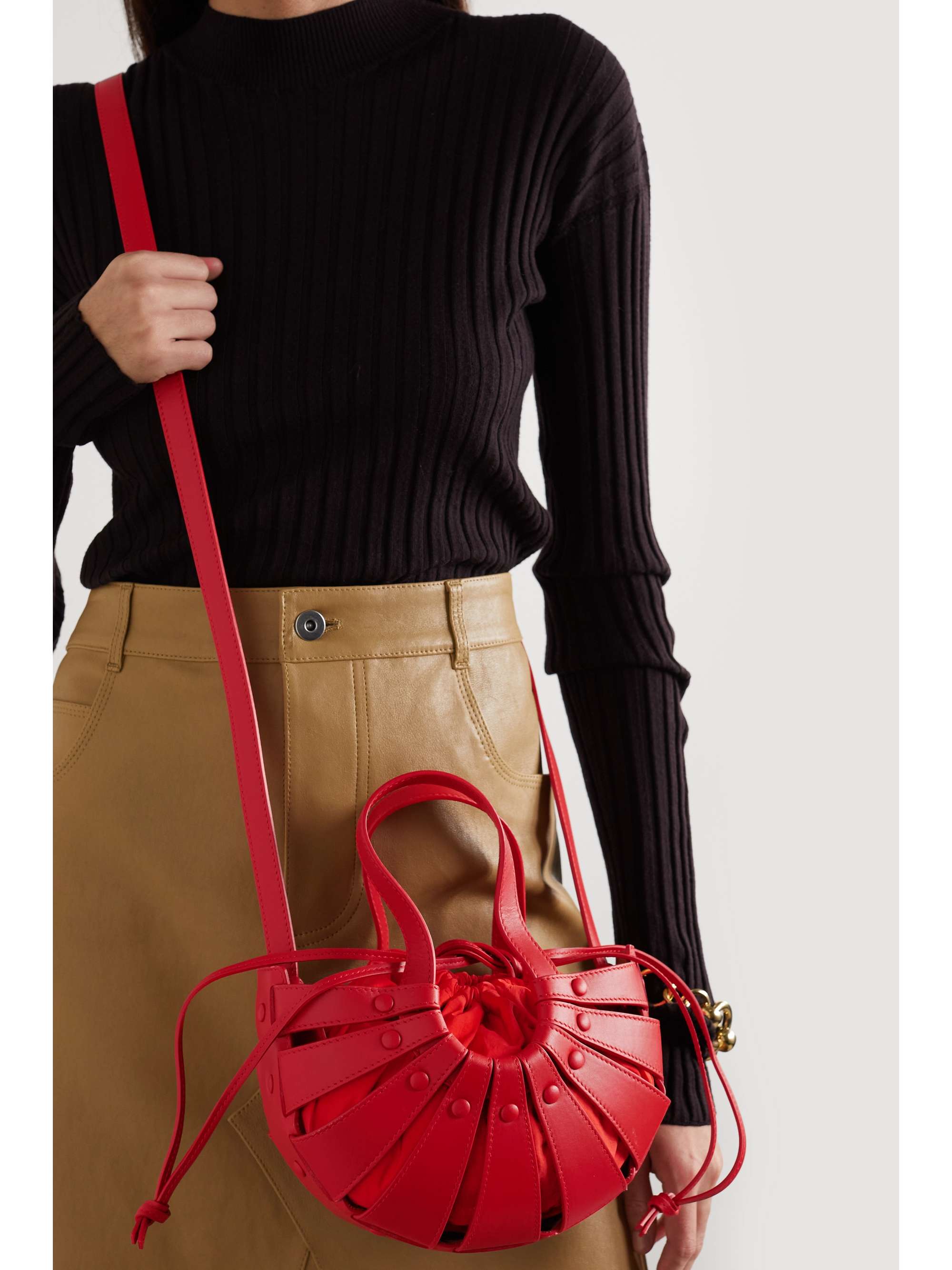 The Shell small leather shoulder bag