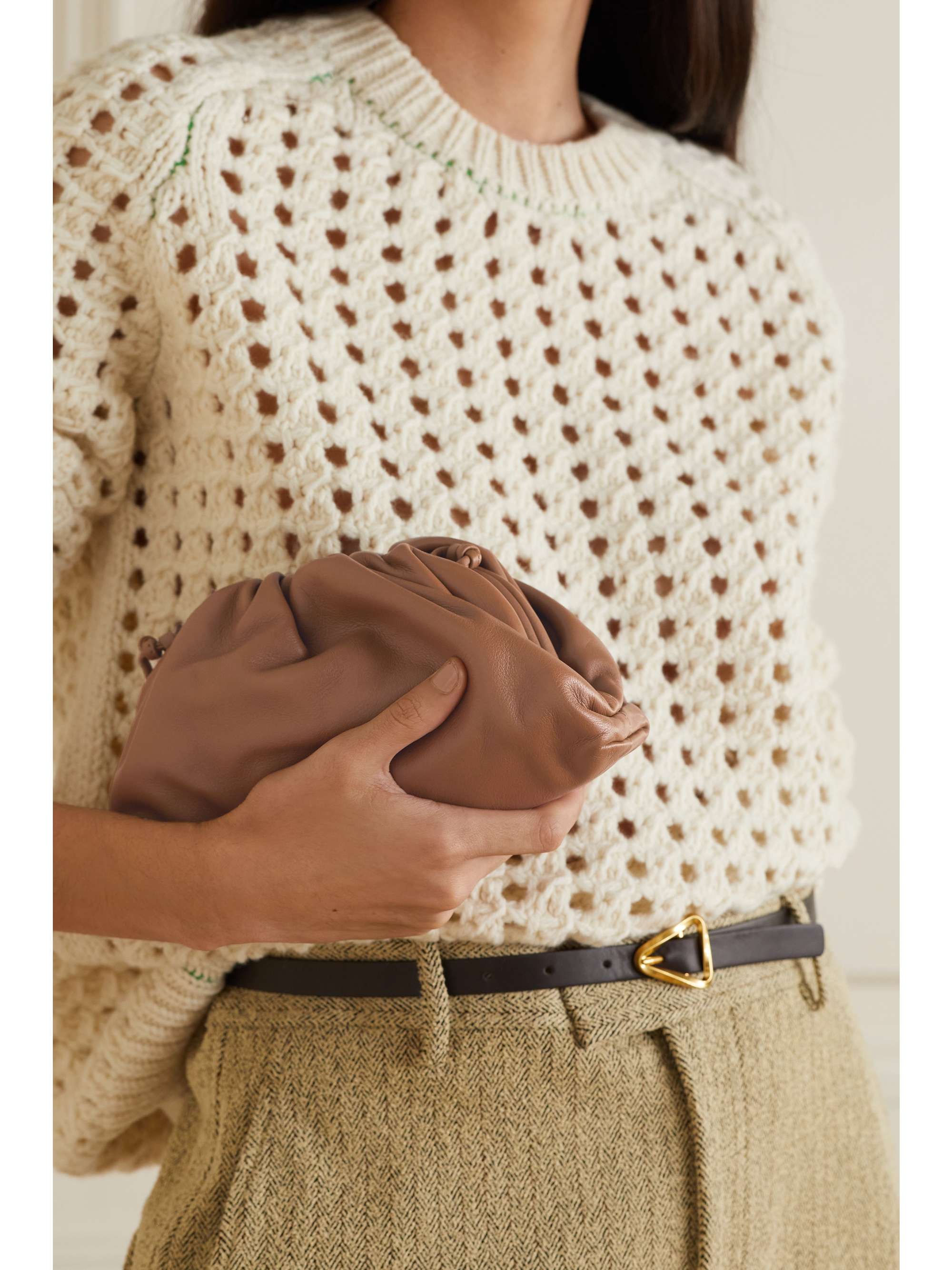 Bottega veneta the pouch cheap small gathered leather clutch