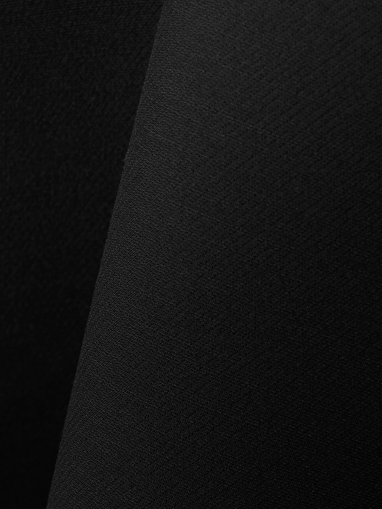 The Row Stefos Wool And Silk-blend Crepe Gown In Black