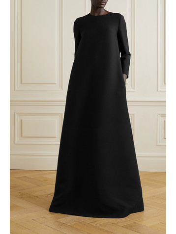 The Row Stefos wool and silk-blend crepe gown