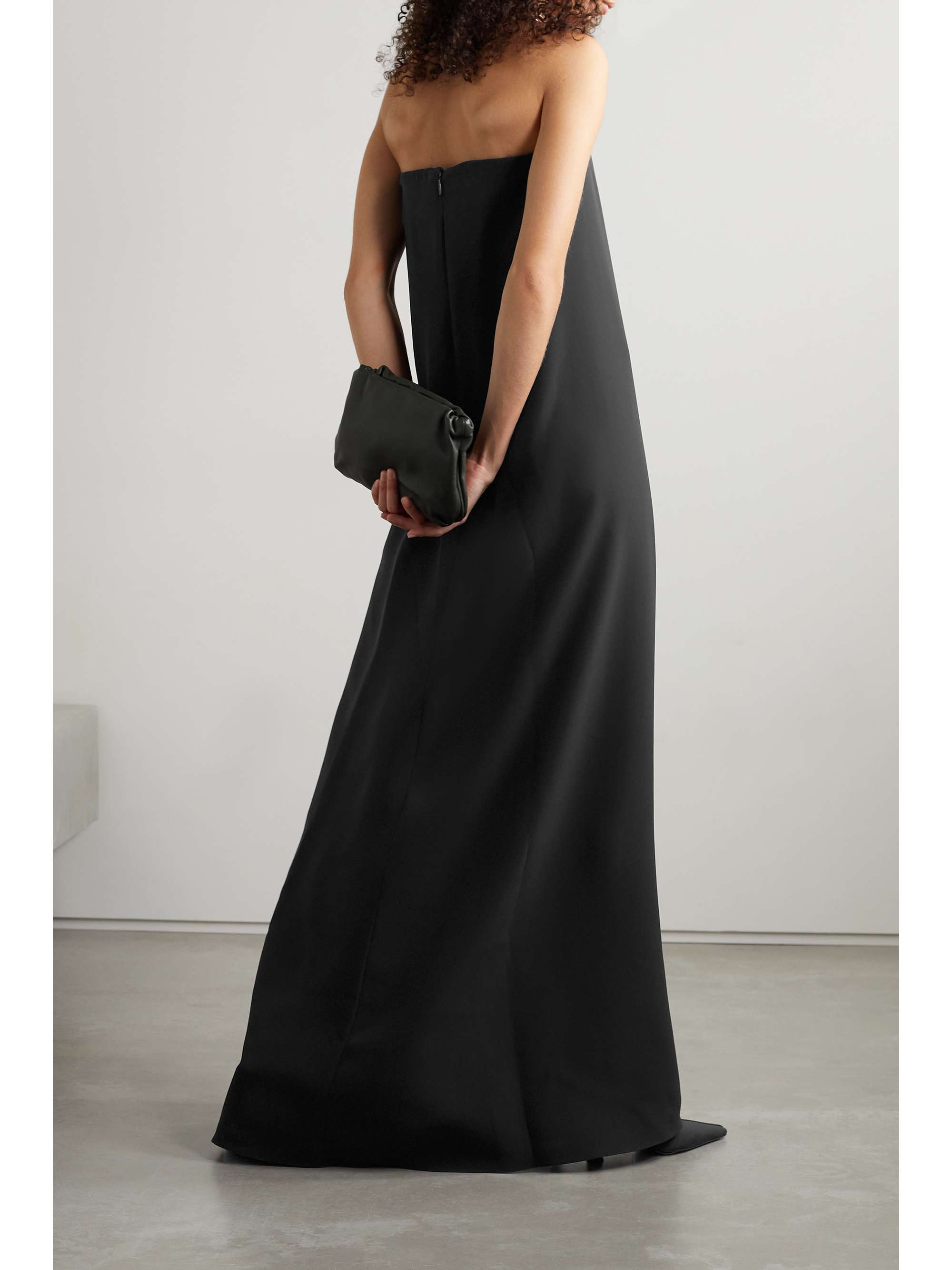 THE ROW Pau strapless silk-cady gown