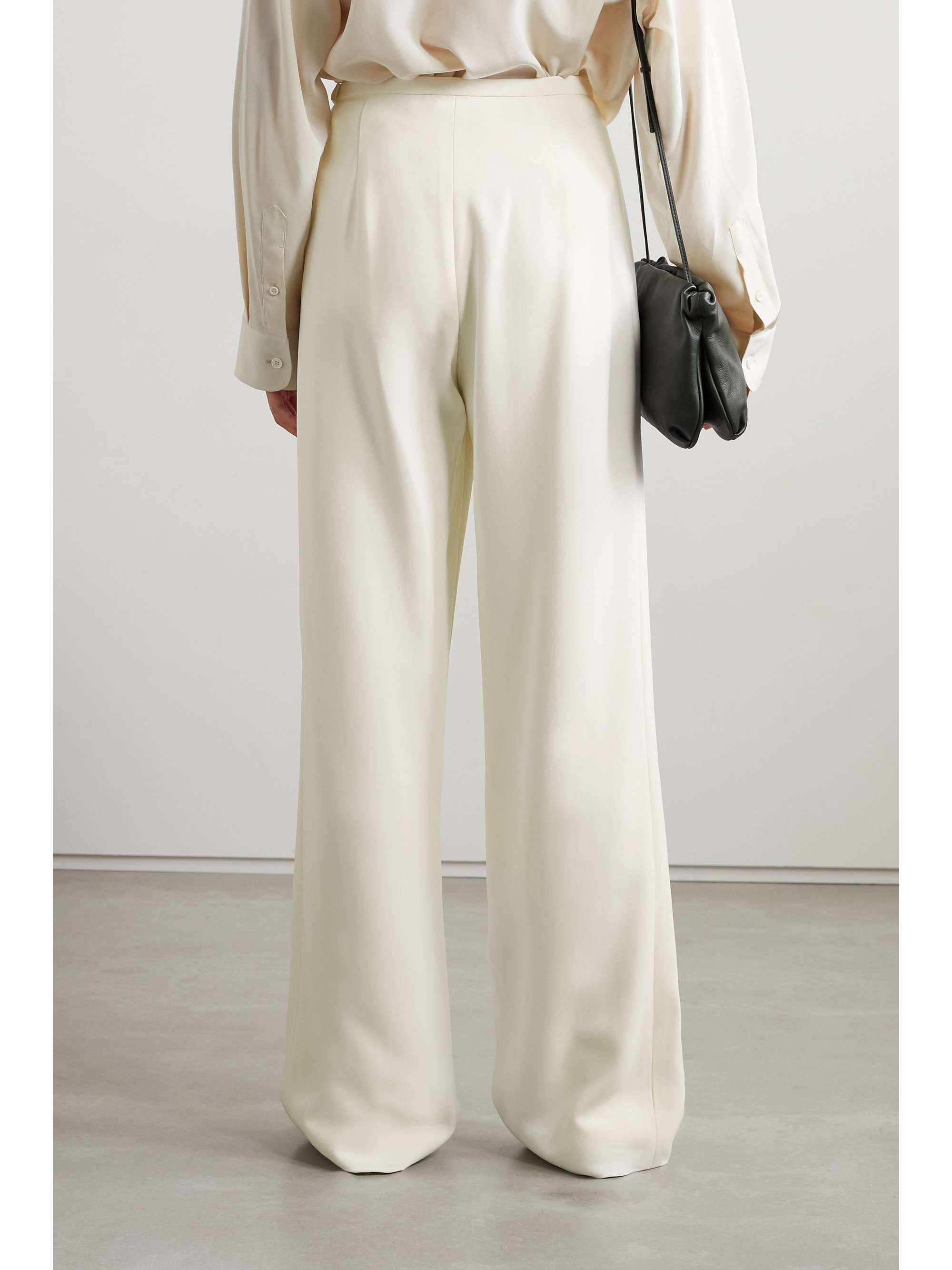 THE ROW Roger crepe wide-leg pants