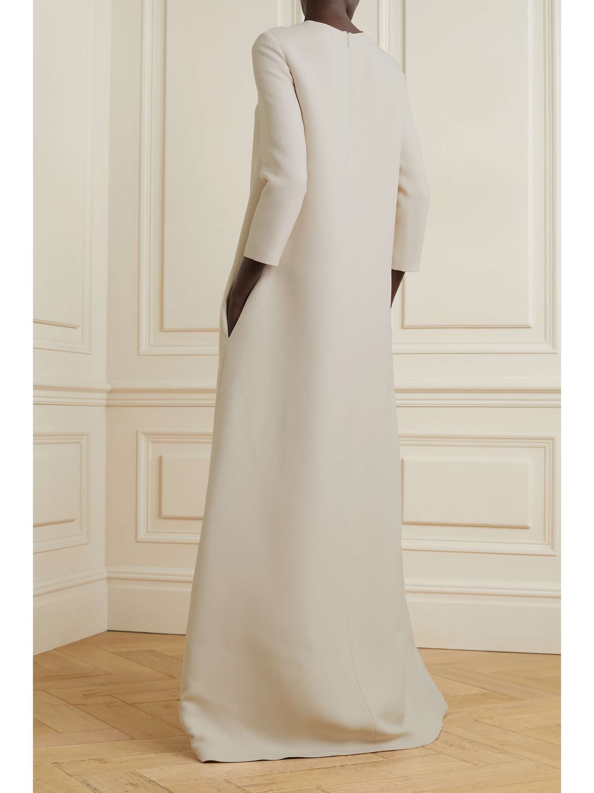THE ROW Stefos wool and silk-blend crepe gown