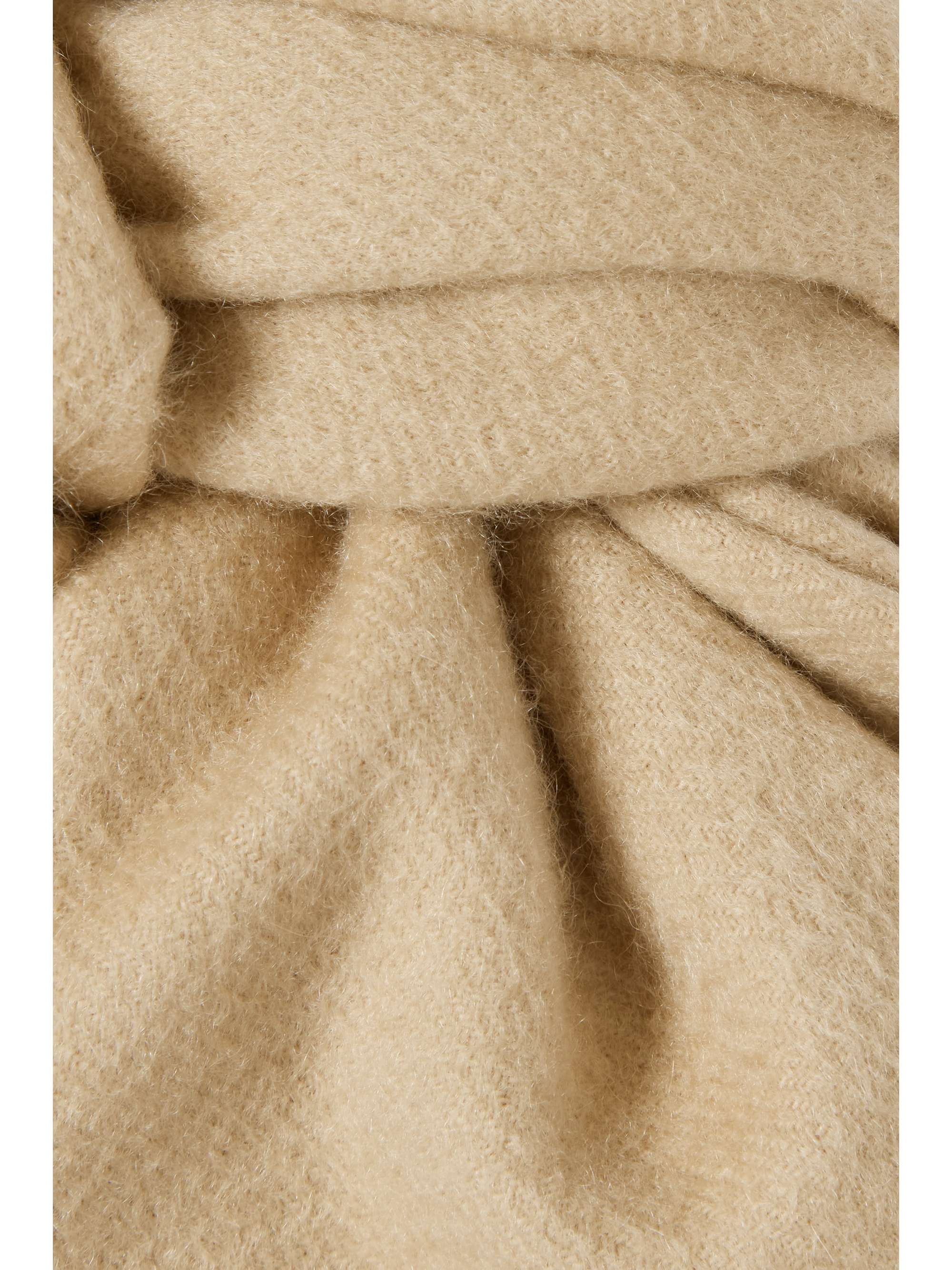 LORO PIANA Fringed cashmere scarf