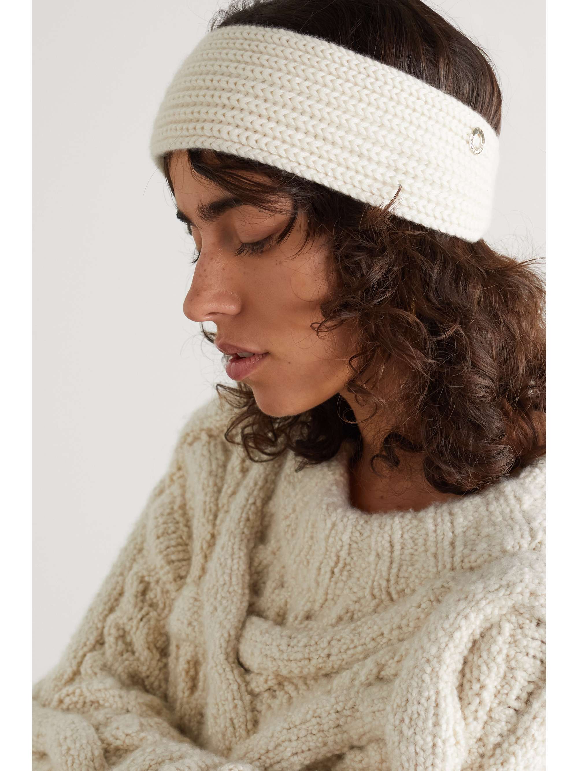 LORO PIANA Ribbed cashmere-blend headband