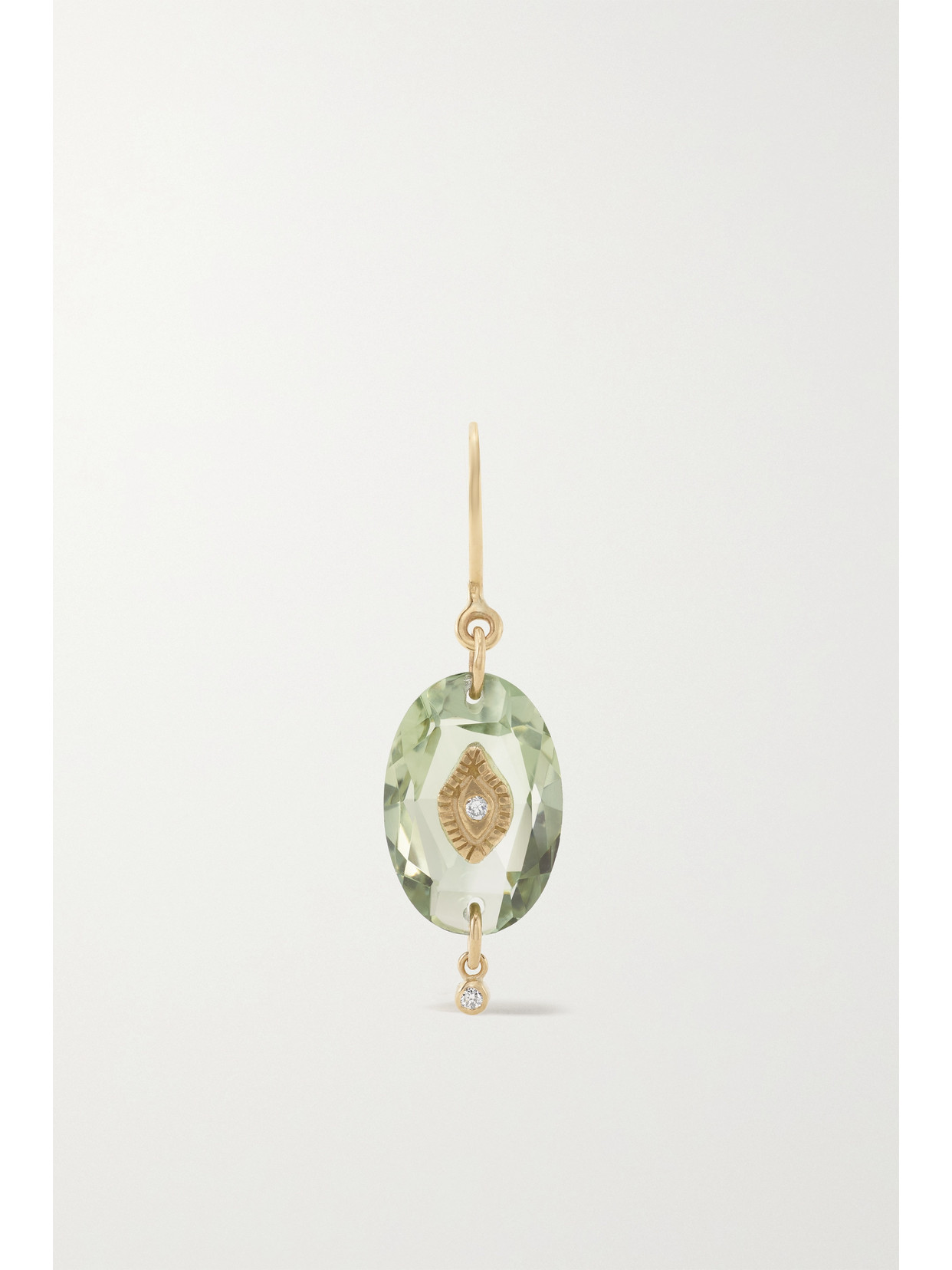 Pascale Monvoisin - Souad N°2 9-karat Gold, Amethyst And Diamond Earring - One size