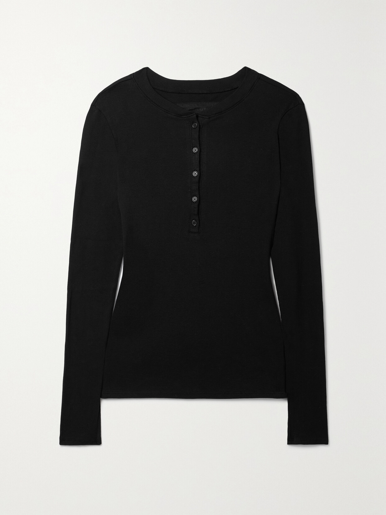 NILI LOTAN JORDAN RIBBED COTTON-JERSEY TOP