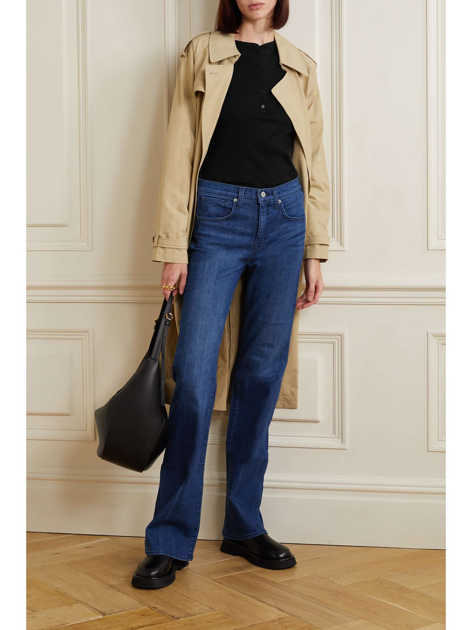 NILI LOTAN Jordan ribbed cotton-jersey top