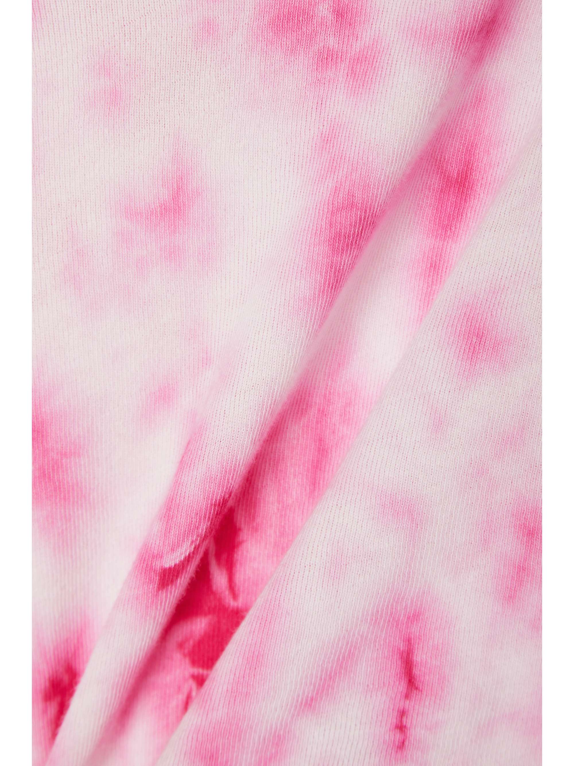 YEAR OF OURS + Lindsey Harrod cropped tie-dyed cotton-jersey T-shirt