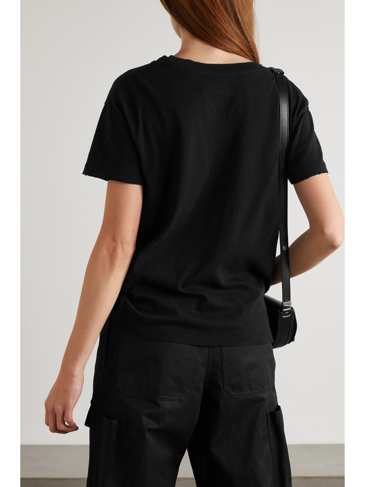 Brady Distressed Cotton-Jersey T-Shirt